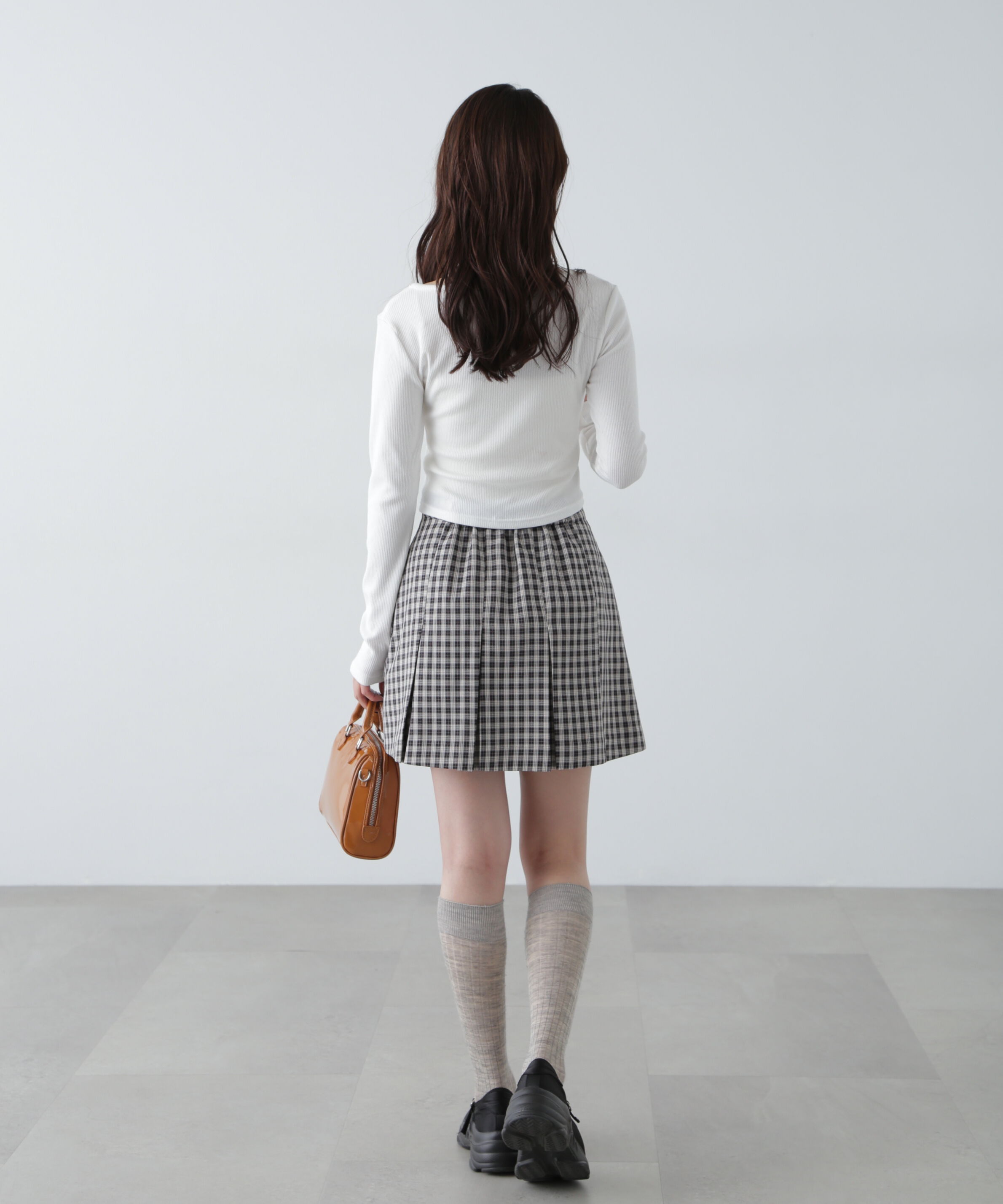  「ボックスプリーツミニスカート」|スカート|