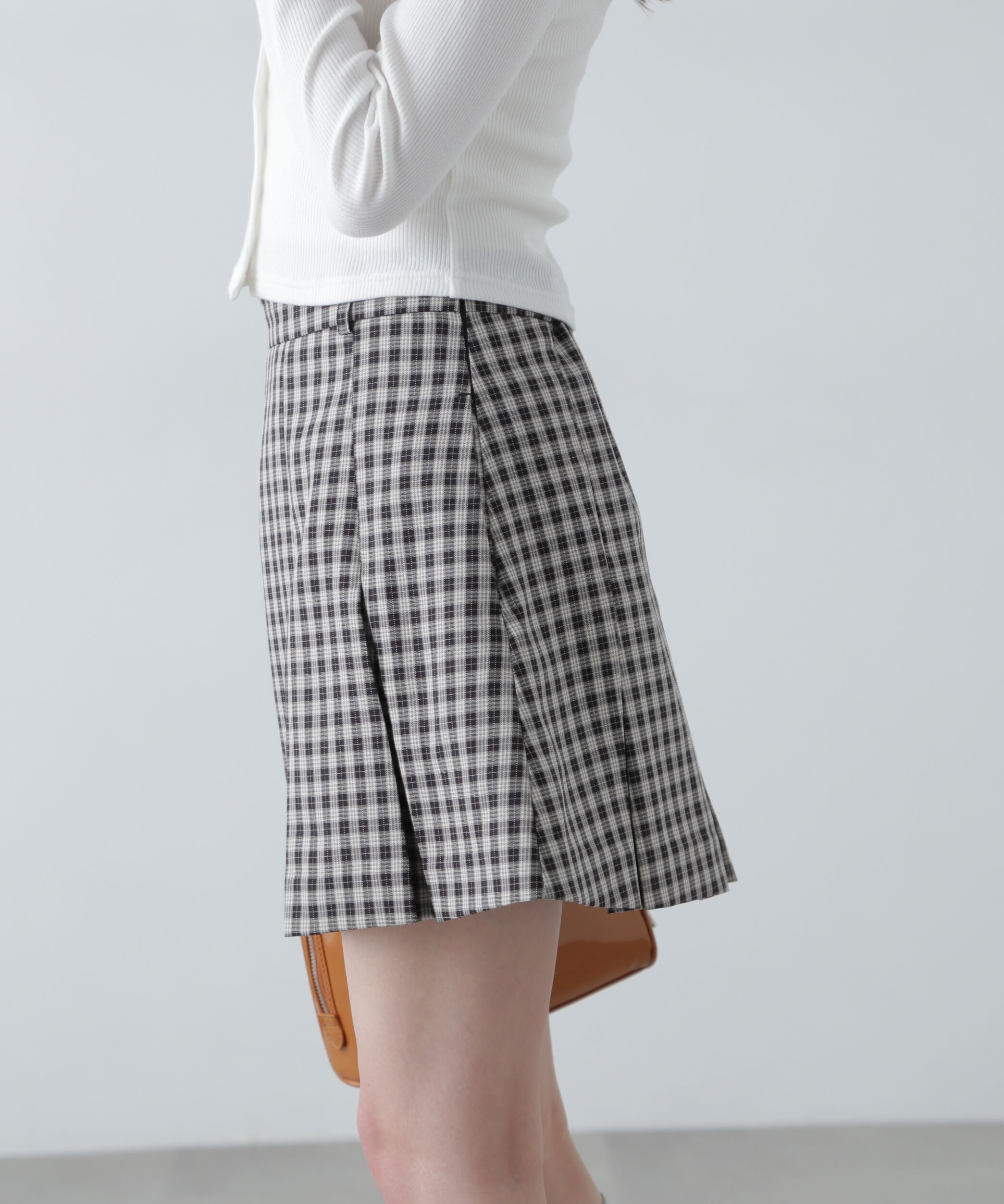  「ボックスプリーツミニスカート」|スカート|