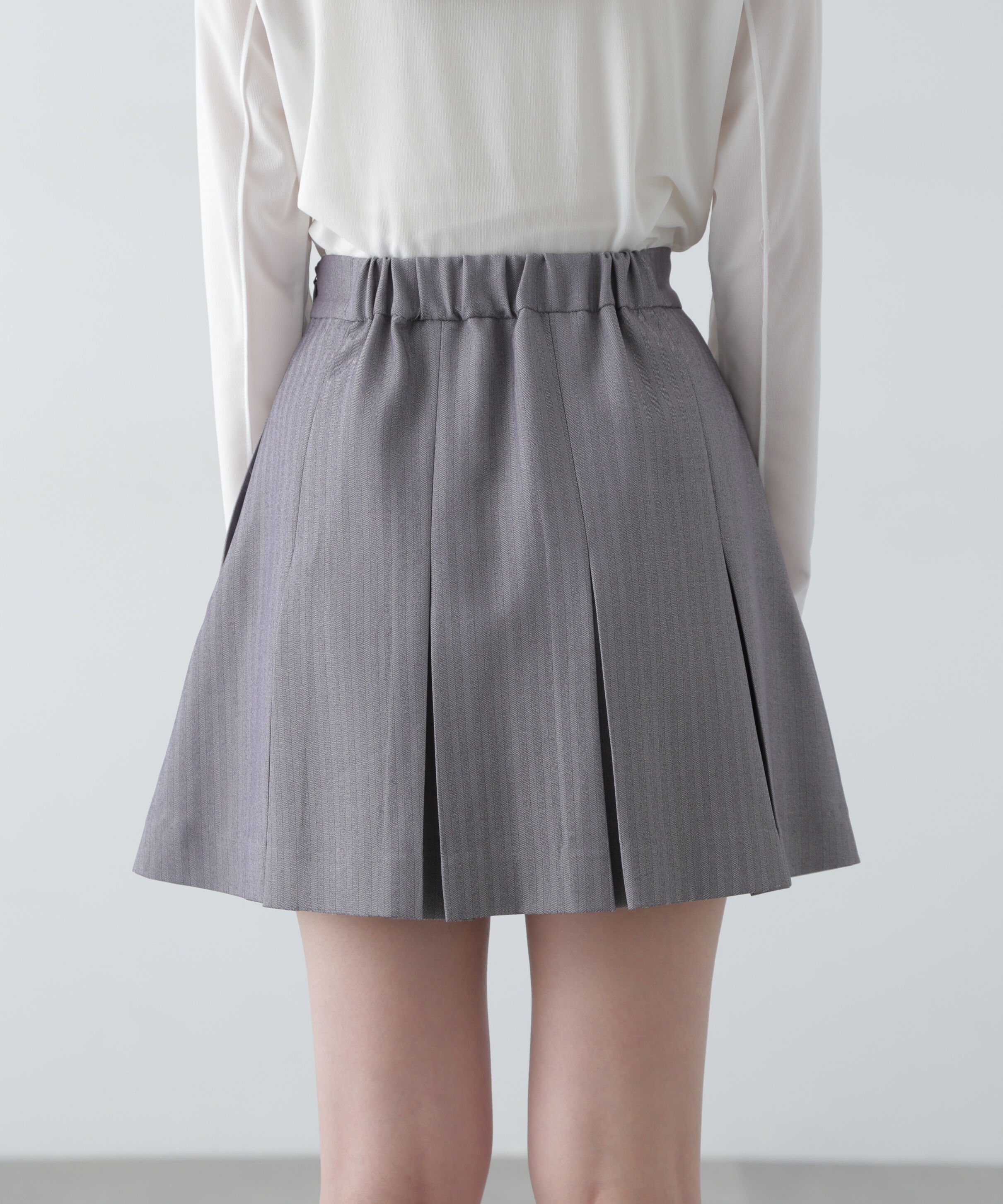  「ボックスプリーツミニスカート」|スカート|
