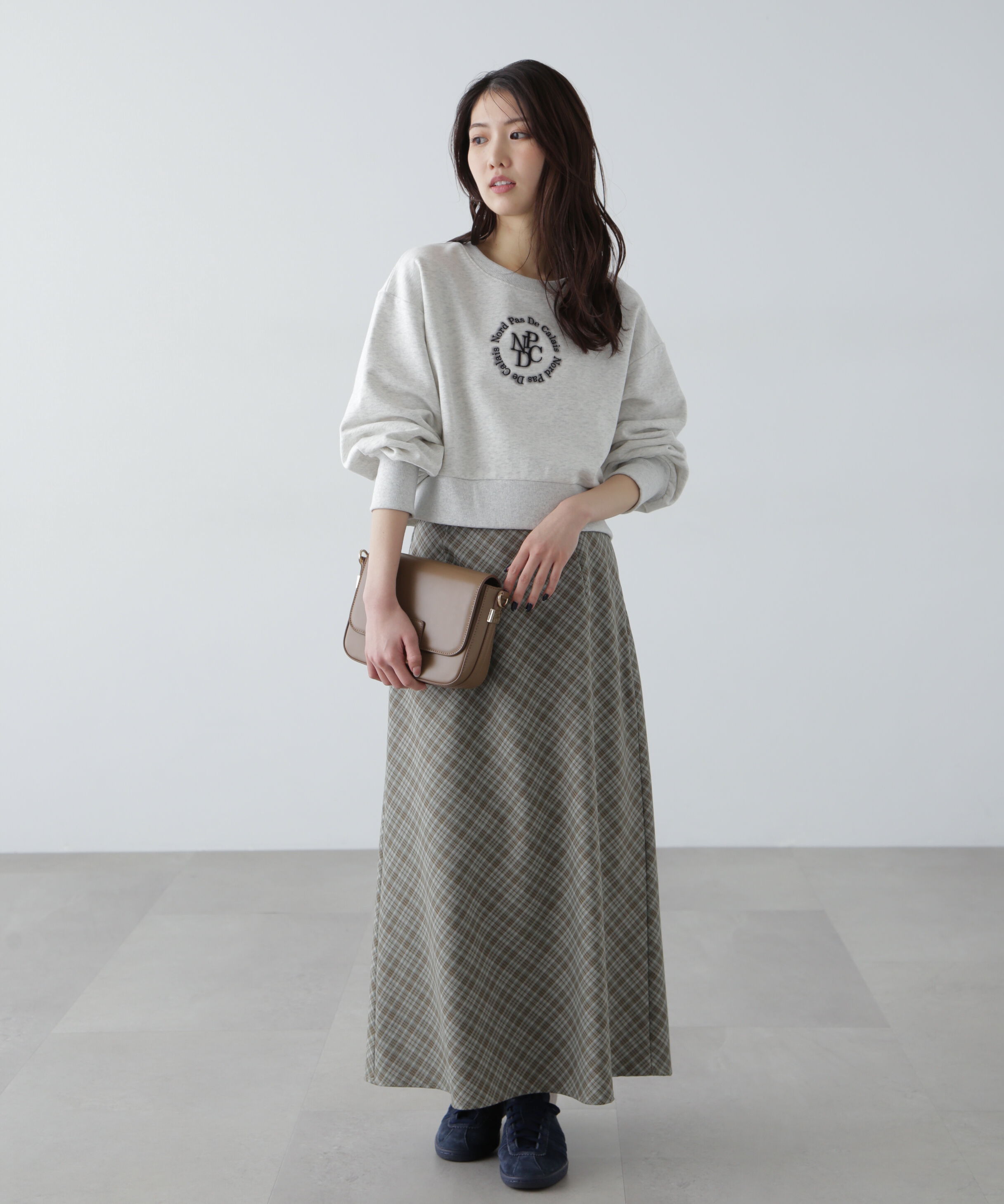  「ワッシャーサテンナロースカート」|スカート|