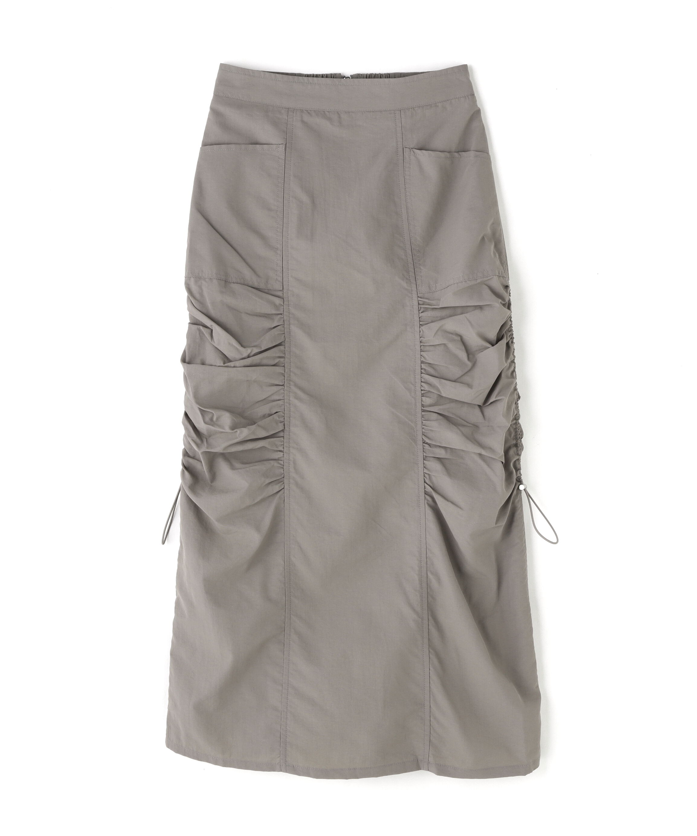  「サイドドロストナイロンスカート」|スカート|