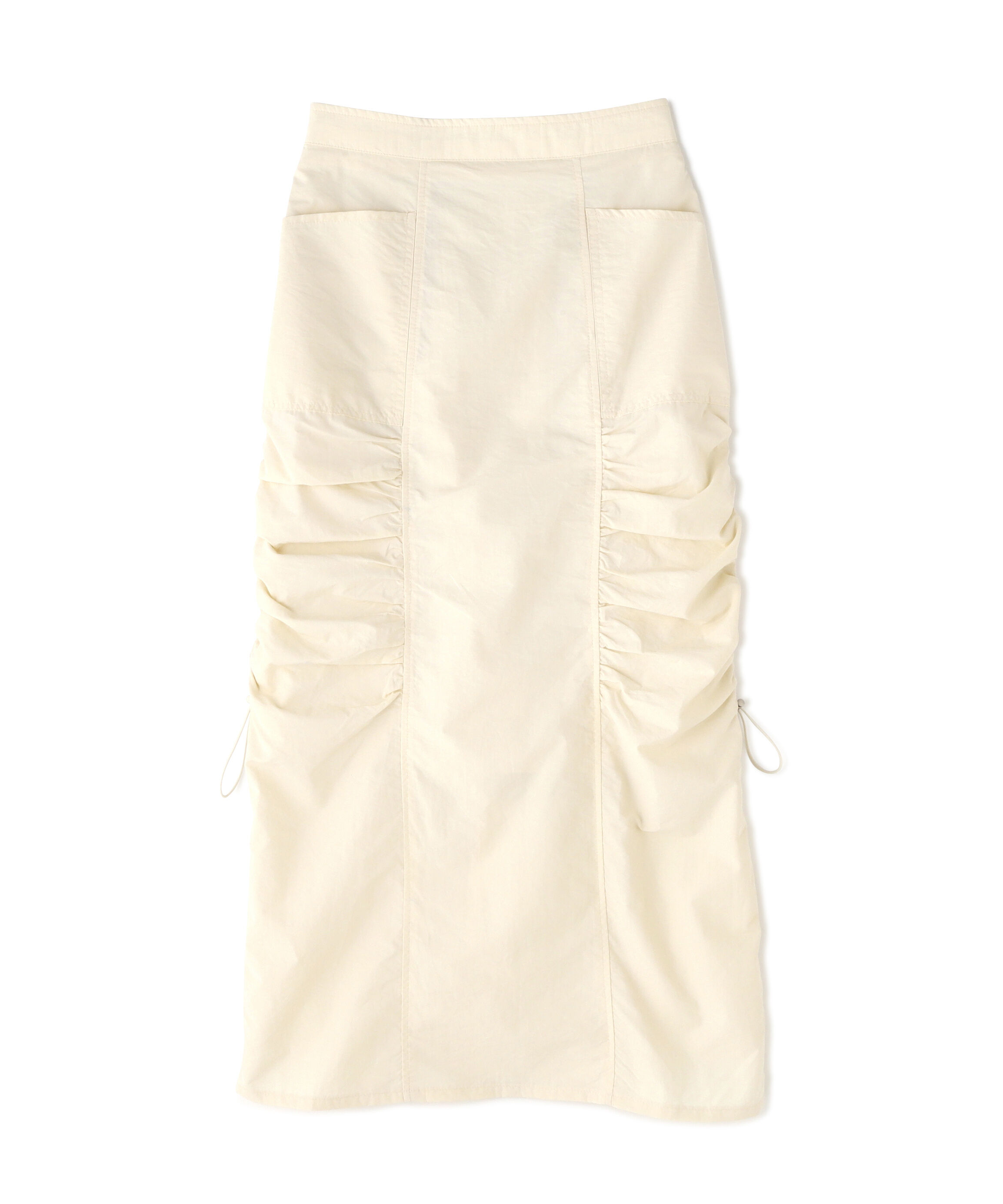  「サイドドロストナイロンスカート」|スカート|