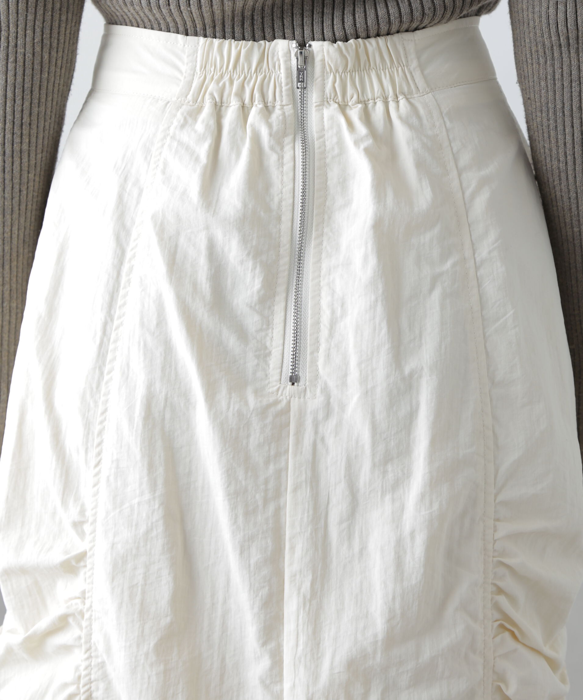  「サイドドロストナイロンスカート」|スカート|