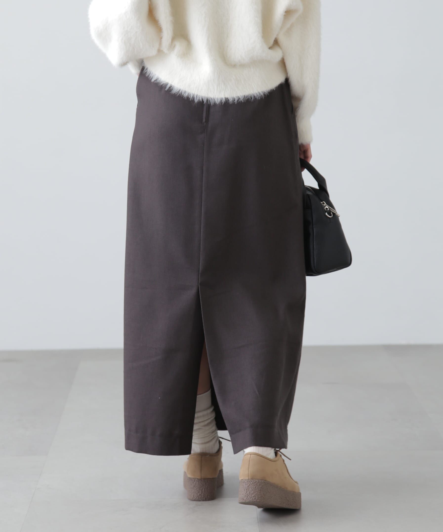  「フロントボックスタックマキシスカート」|スカート|