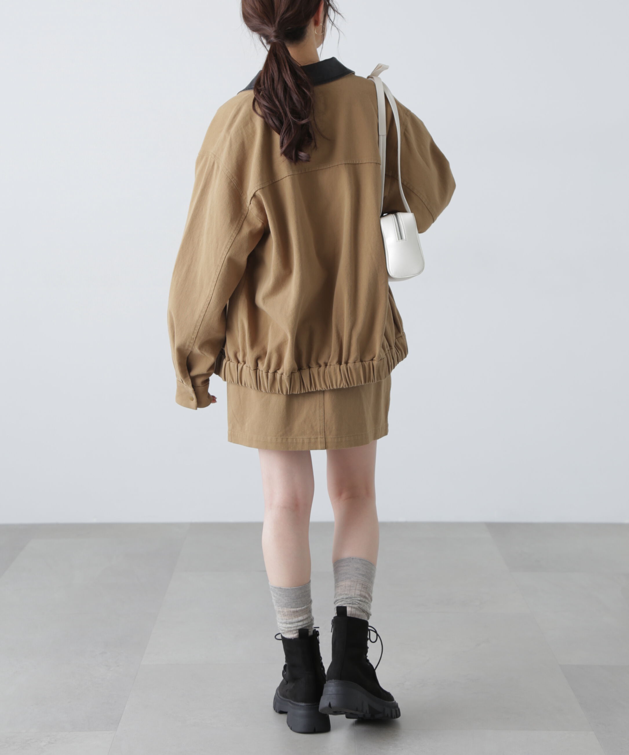  「〈セットアップ対応〉ウォッシュドミニスカート」|スカート|