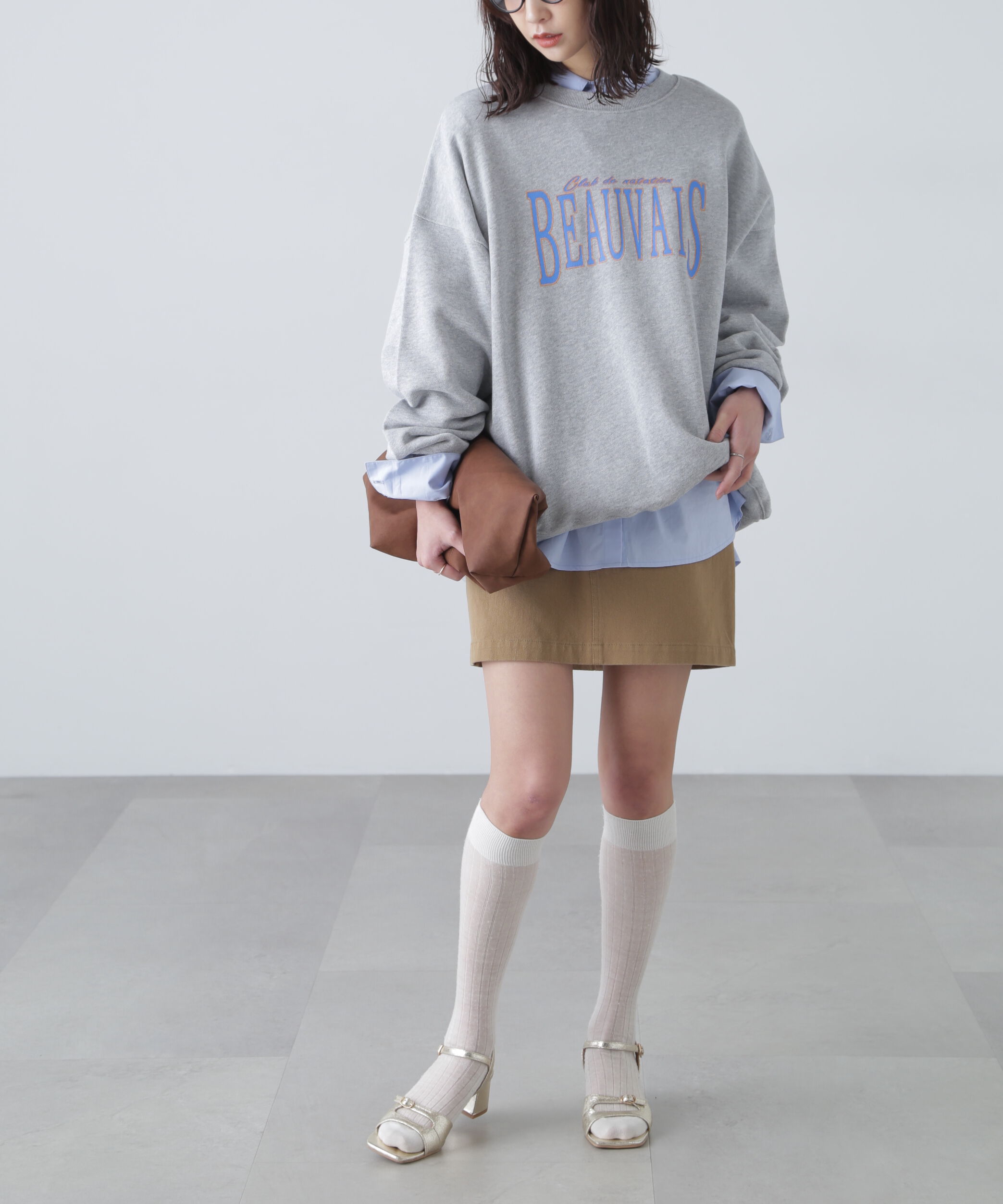  「〈セットアップ対応〉ウォッシュドミニスカート」|スカート|