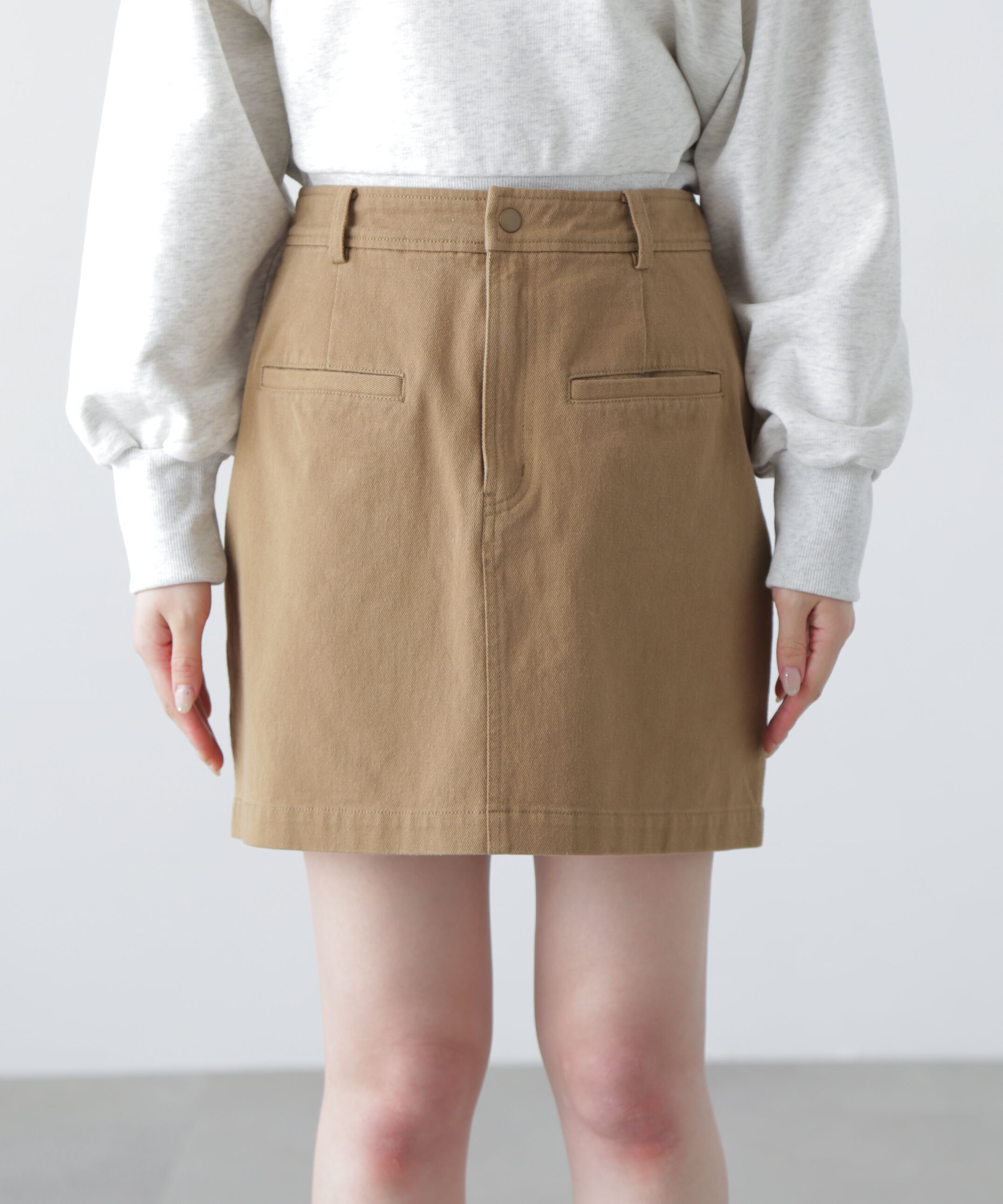  「〈セットアップ対応〉ウォッシュドミニスカート」|スカート|