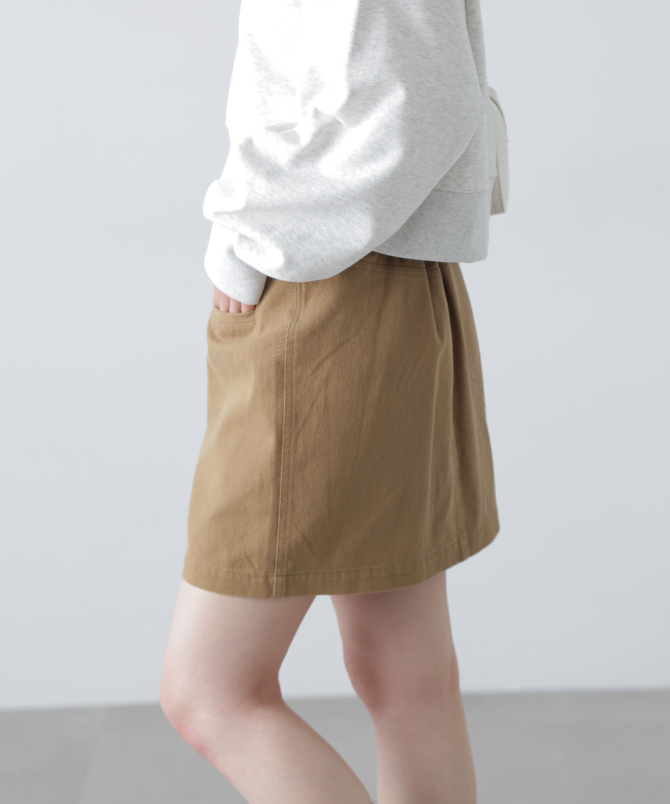  「〈セットアップ対応〉ウォッシュドミニスカート」|スカート|