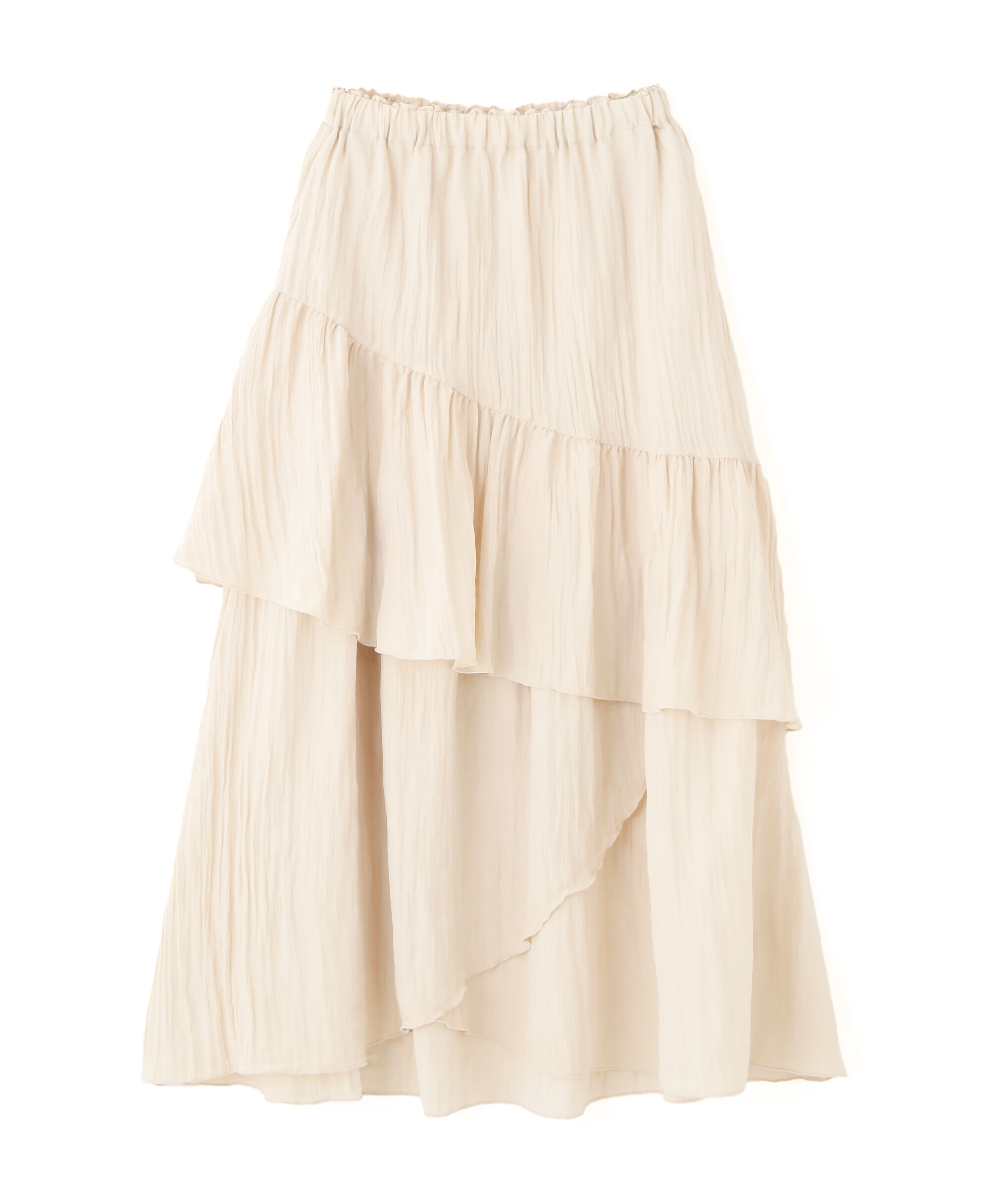  「ワッシャーランダムティアードスカート」|スカート|