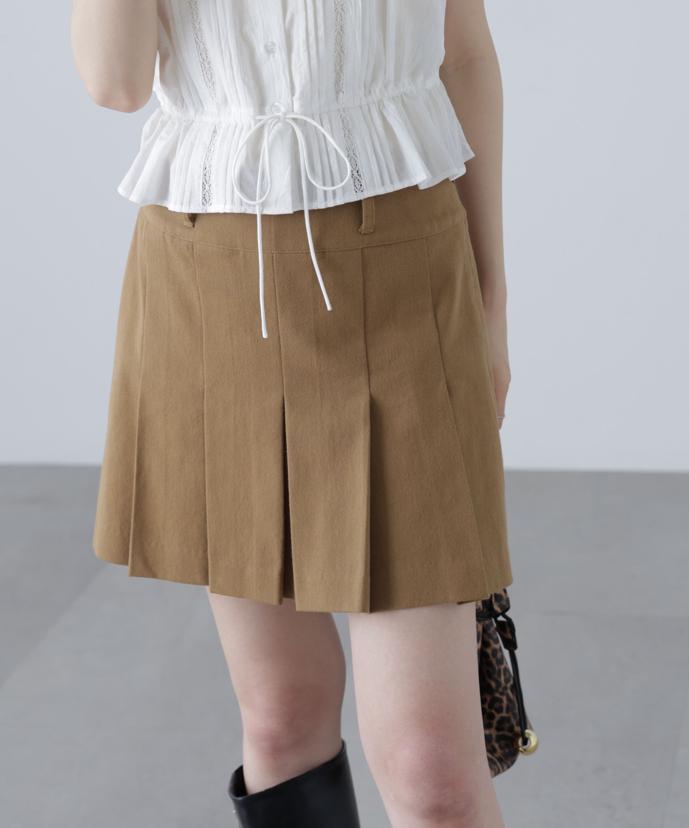  「〈セットアップ対応〉プリーツミニスカート」|スカート|