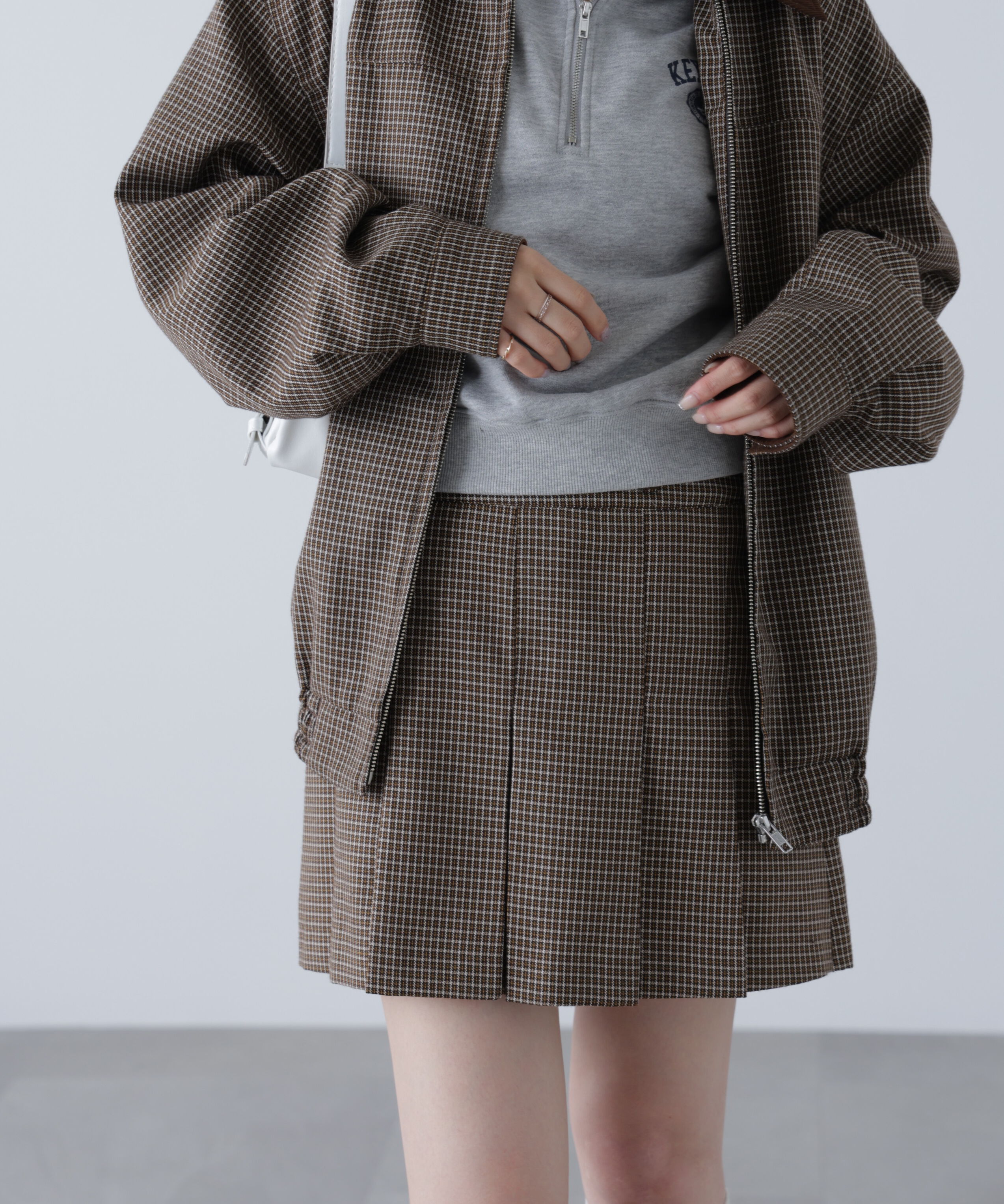  「〈セットアップ対応〉プリーツミニスカート」|スカート|ブラウンチェ 1