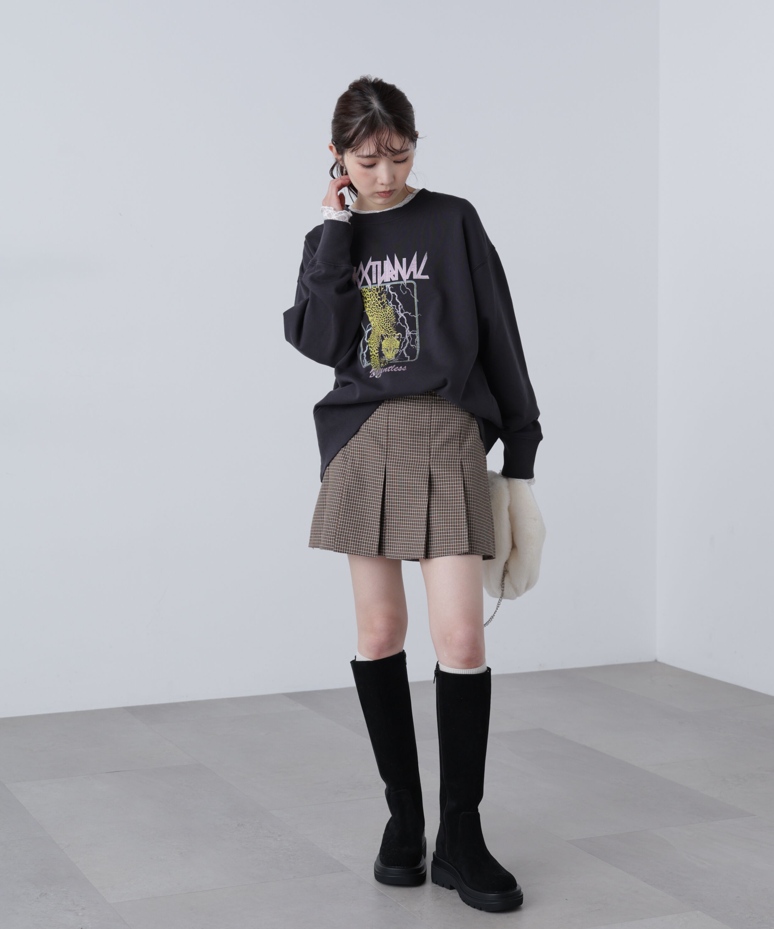  「〈セットアップ対応〉プリーツミニスカート」|スカート|