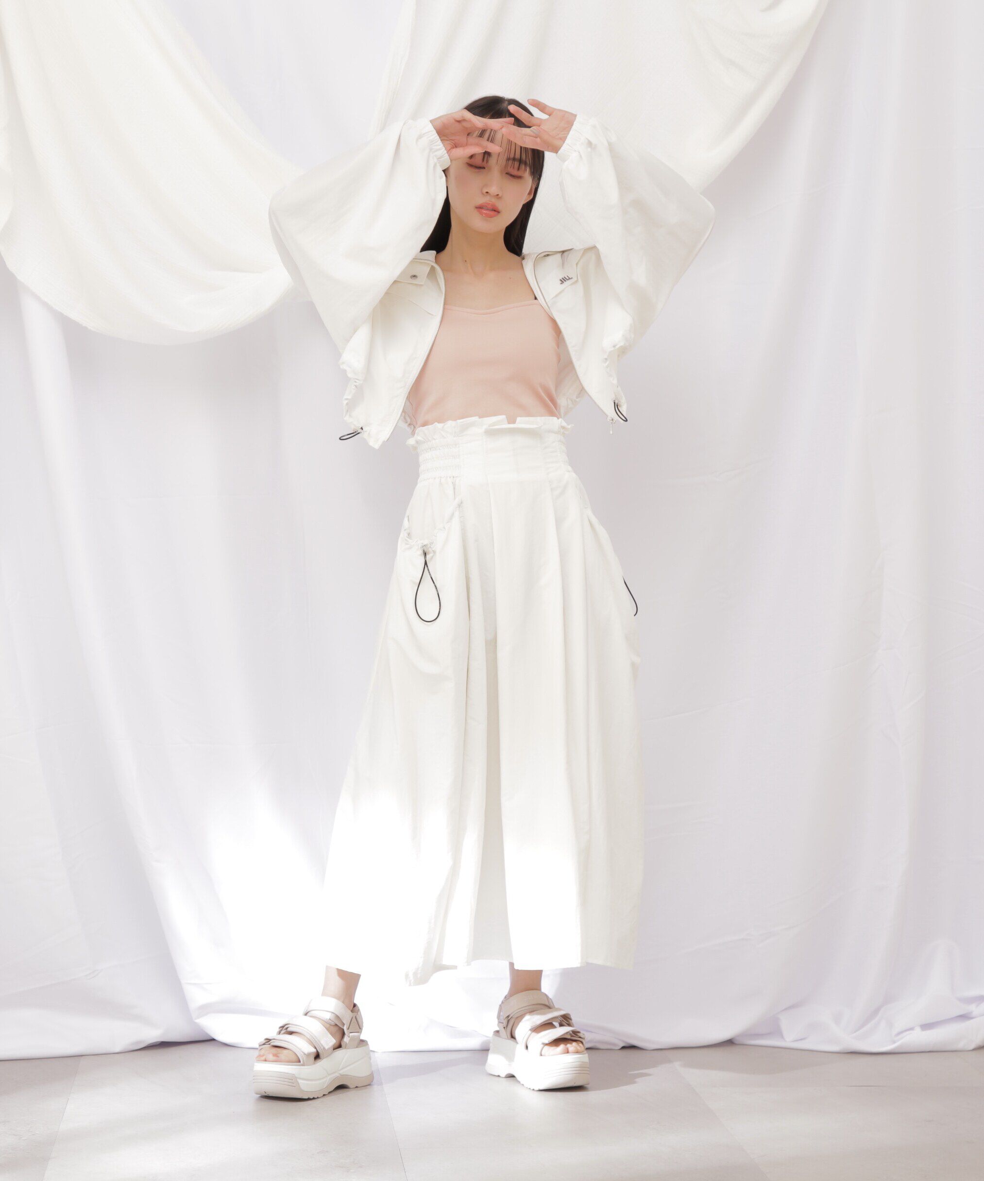  「◇ナイロンハイウエストフレアスカート」|スカート|