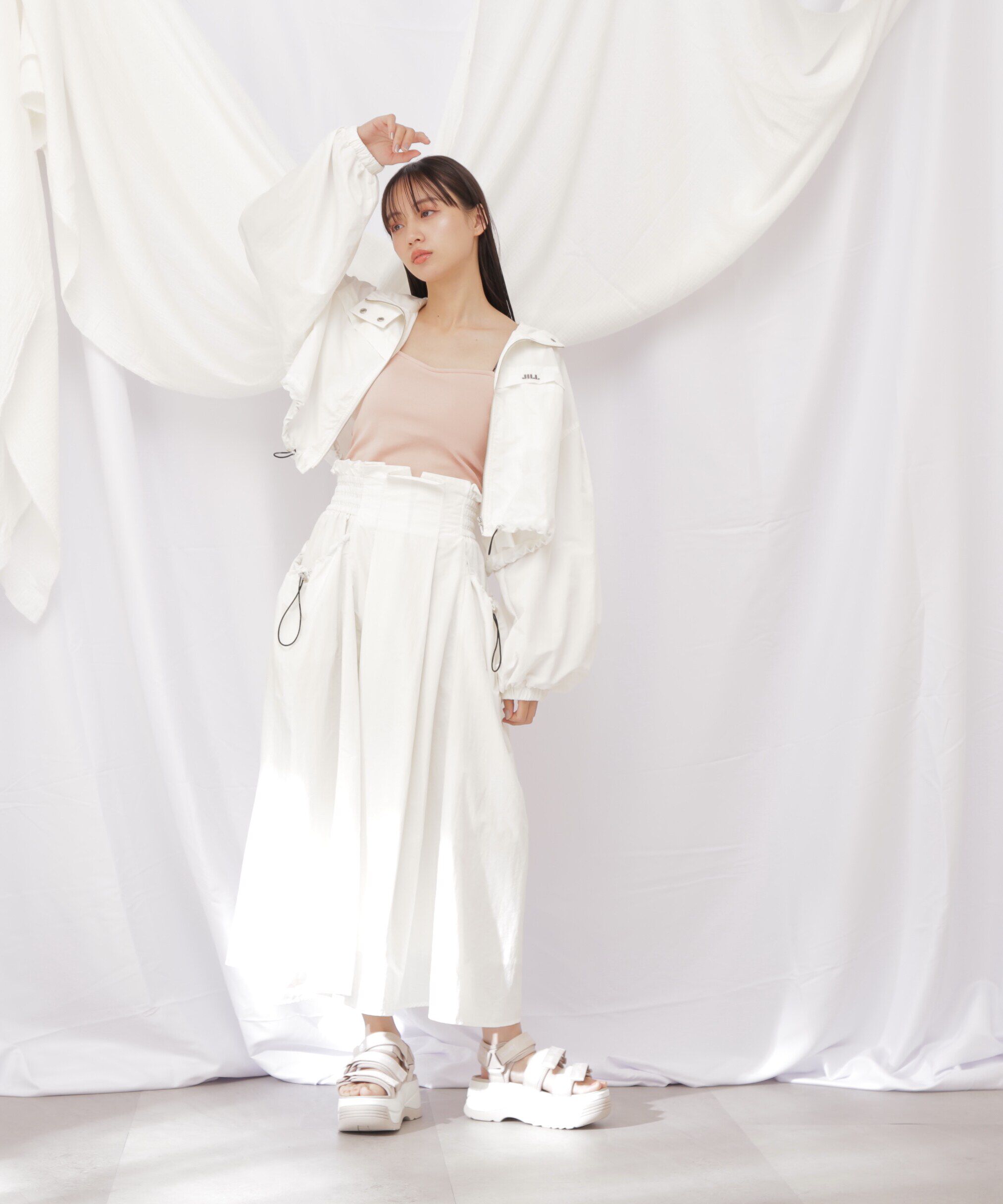  「◇ナイロンハイウエストフレアスカート」|スカート|