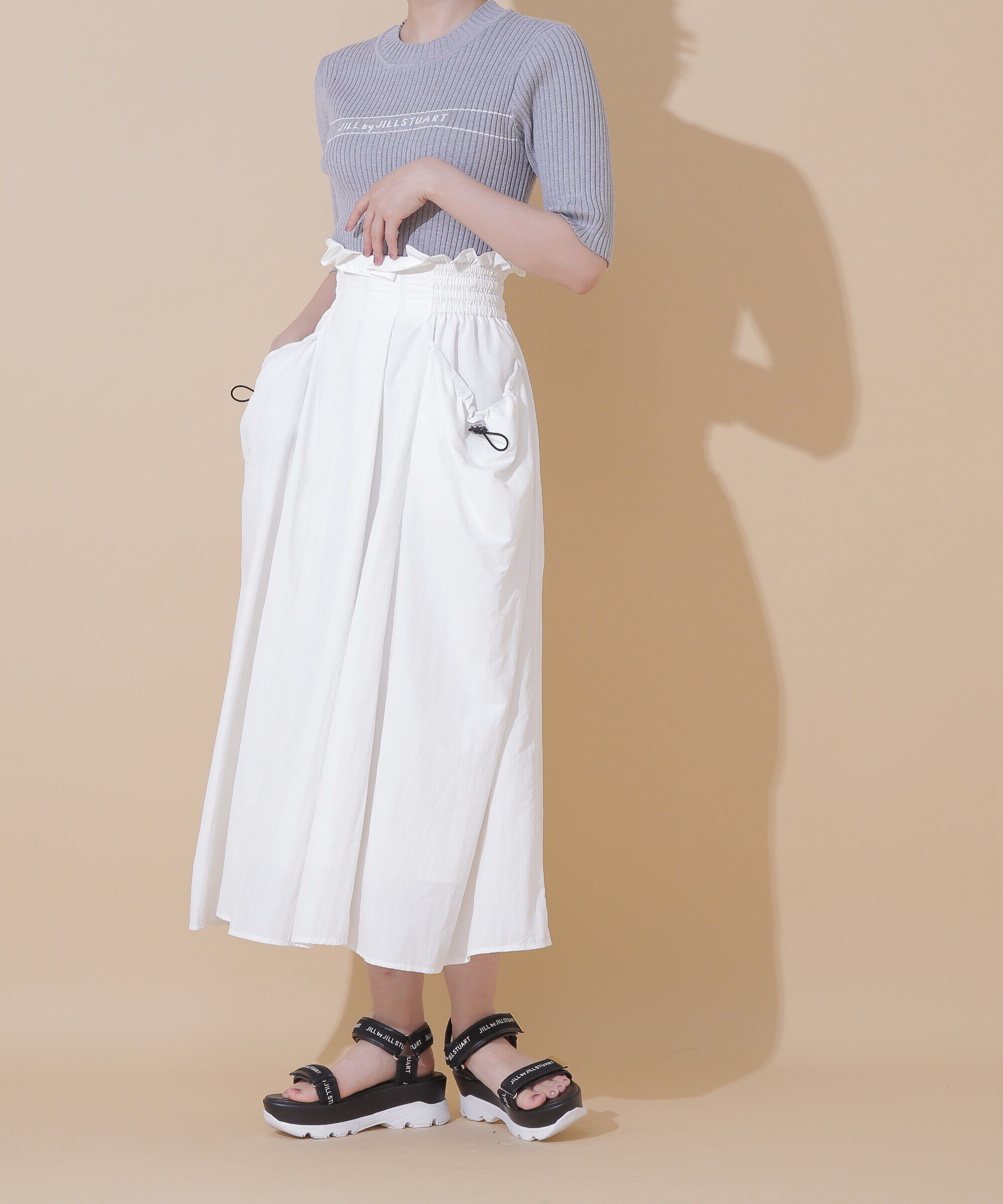  「◇ナイロンハイウエストフレアスカート」|スカート|