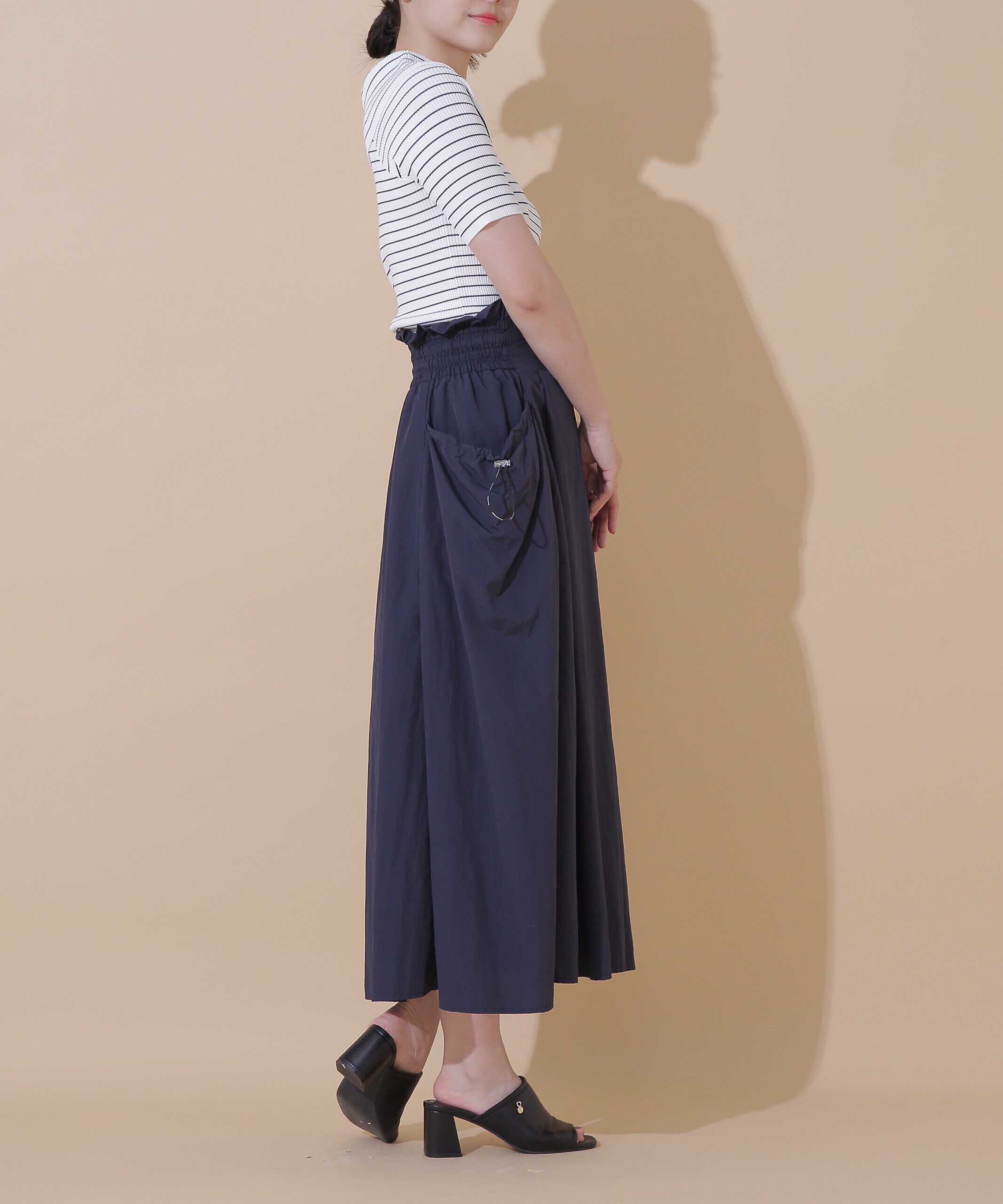  「◇ナイロンハイウエストフレアスカート」|スカート|