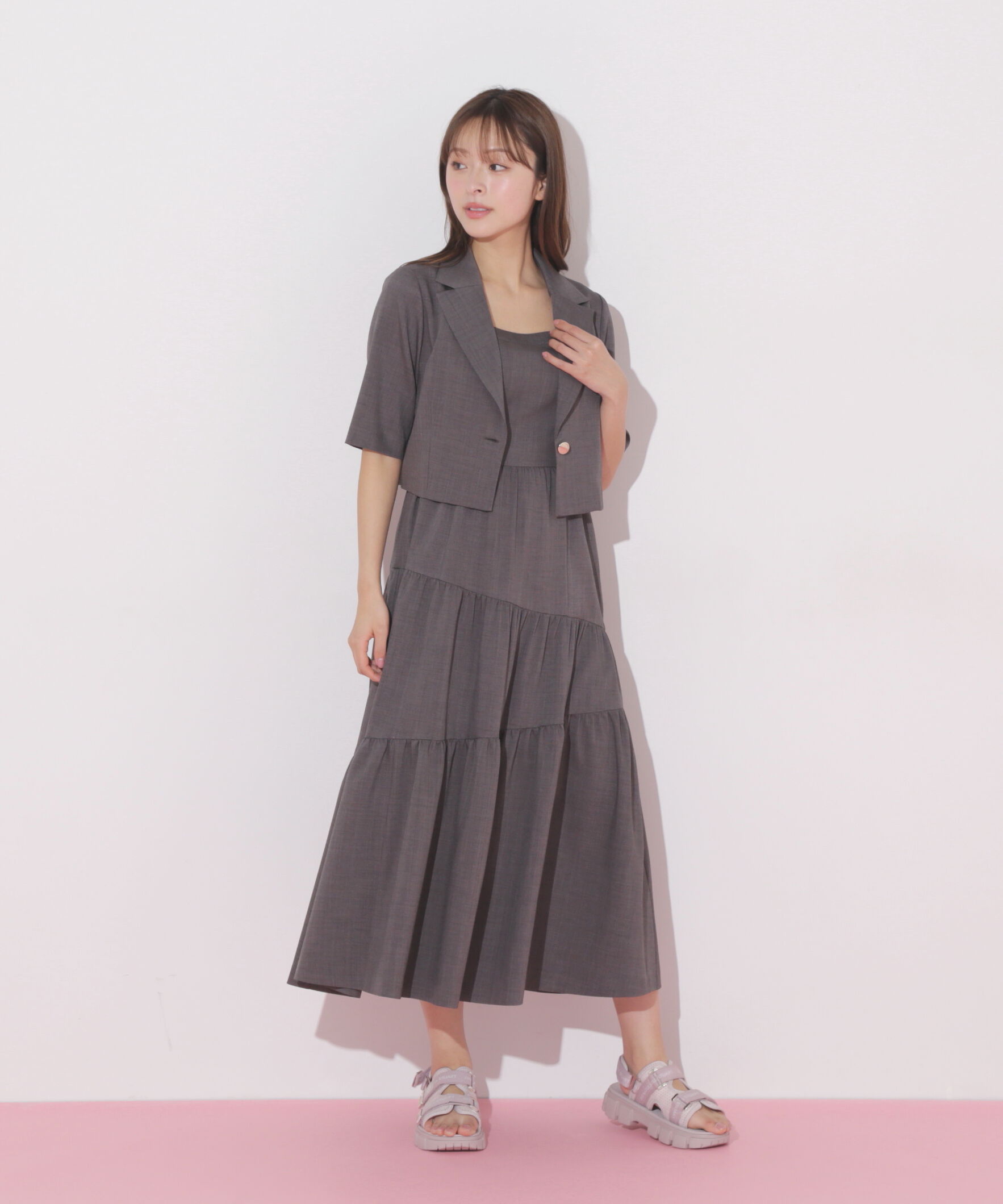  「ジャケットジャンスカセットアップ」|ワンピース|