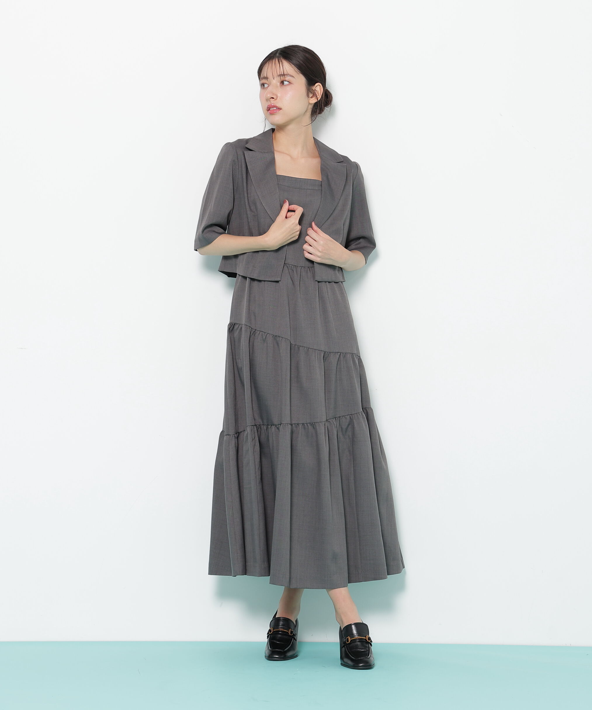  「ジャケットジャンスカセットアップ」|ワンピース|