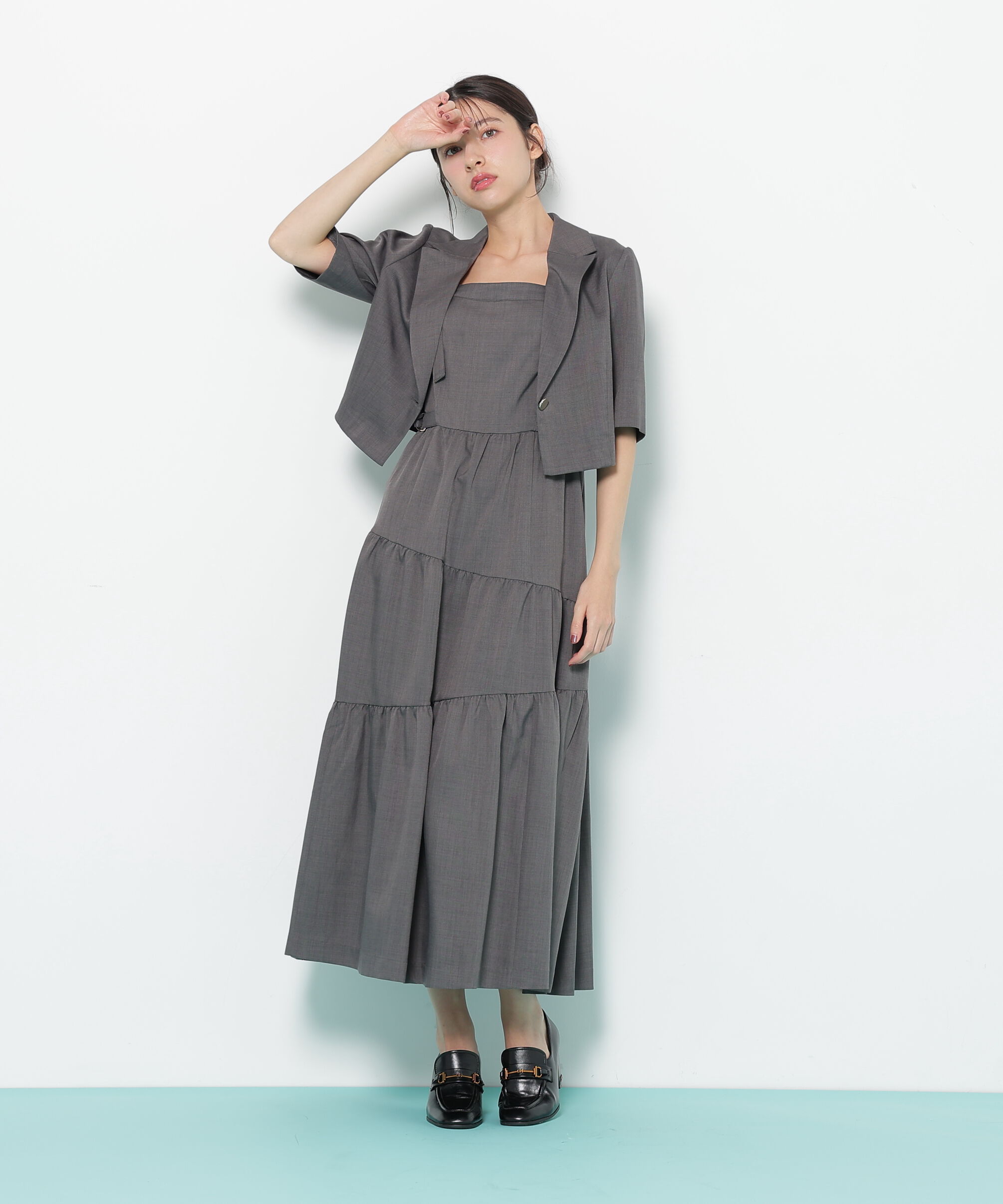  「ジャケットジャンスカセットアップ」|ワンピース|