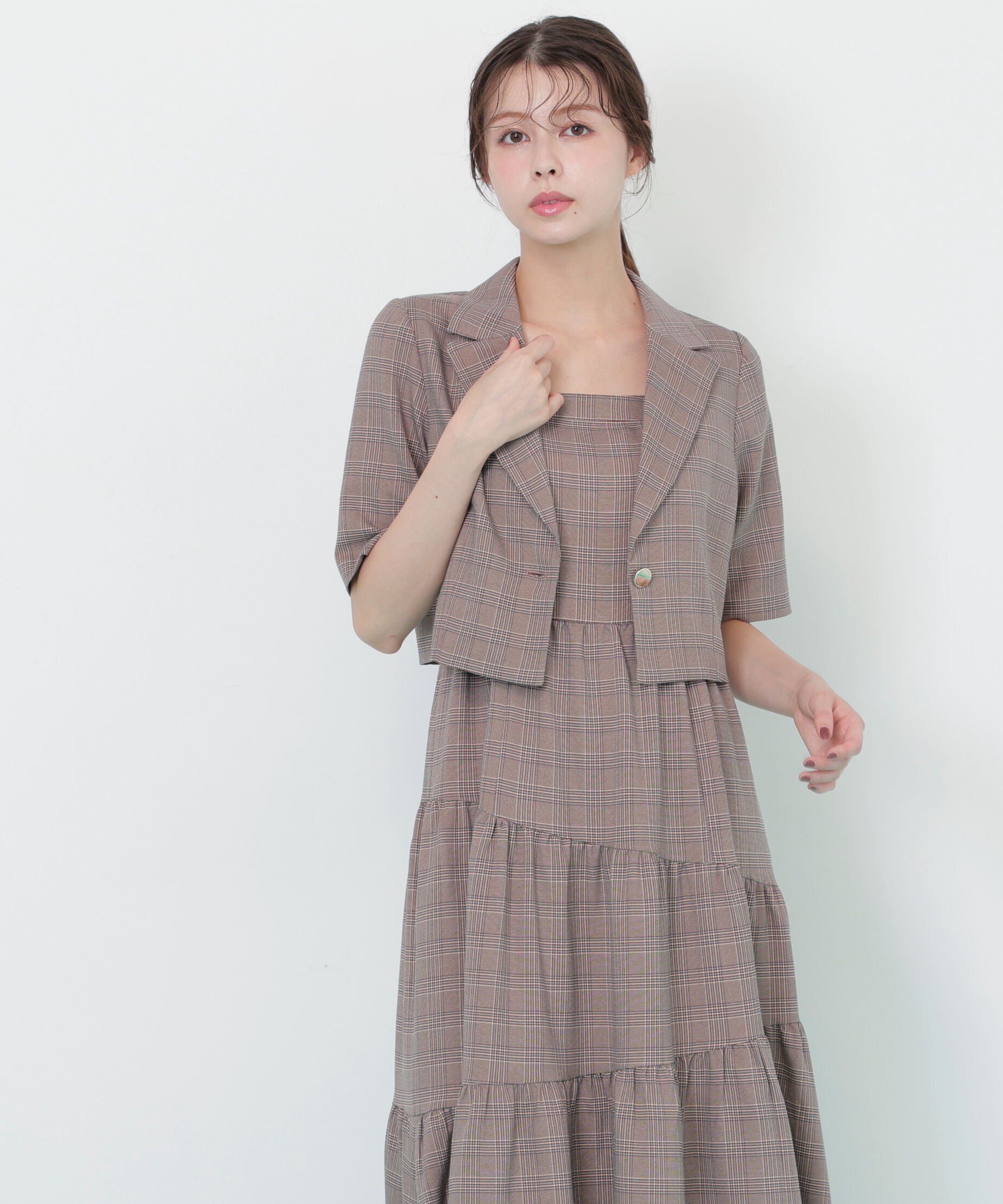  「ジャケットジャンスカセットアップ」|ワンピース|