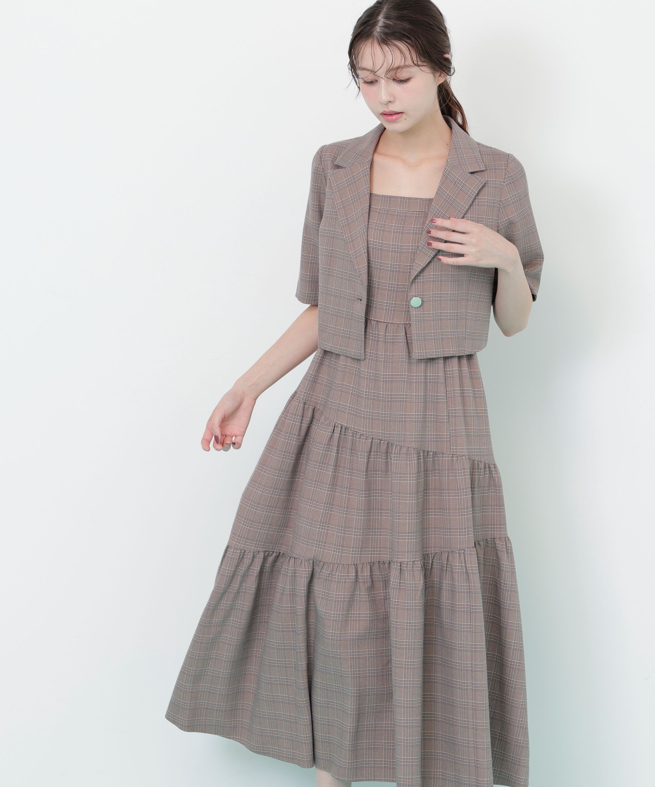  「ジャケットジャンスカセットアップ」|ワンピース|