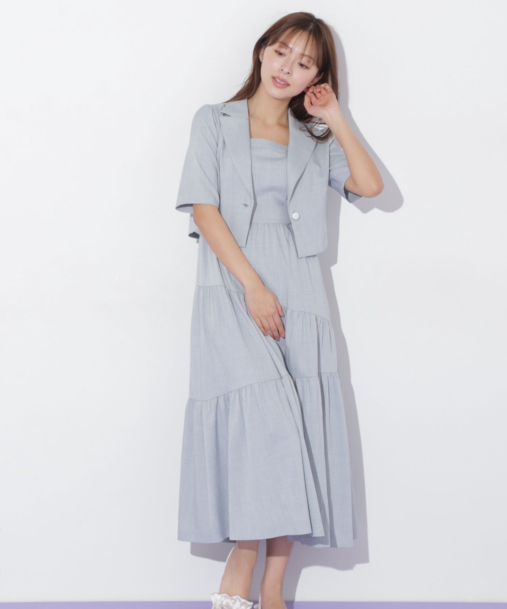  「ジャケットジャンスカセットアップ」|ワンピース|