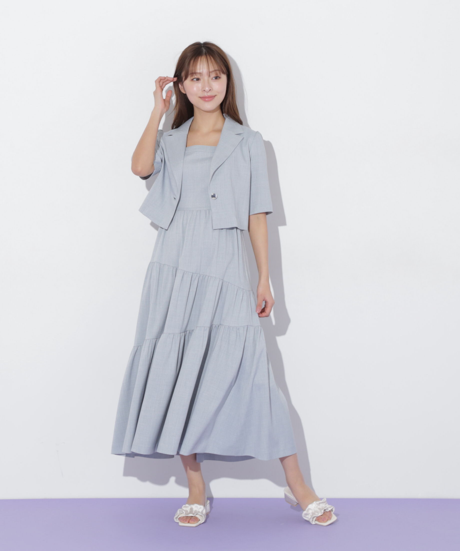  「ジャケットジャンスカセットアップ」|ワンピース|