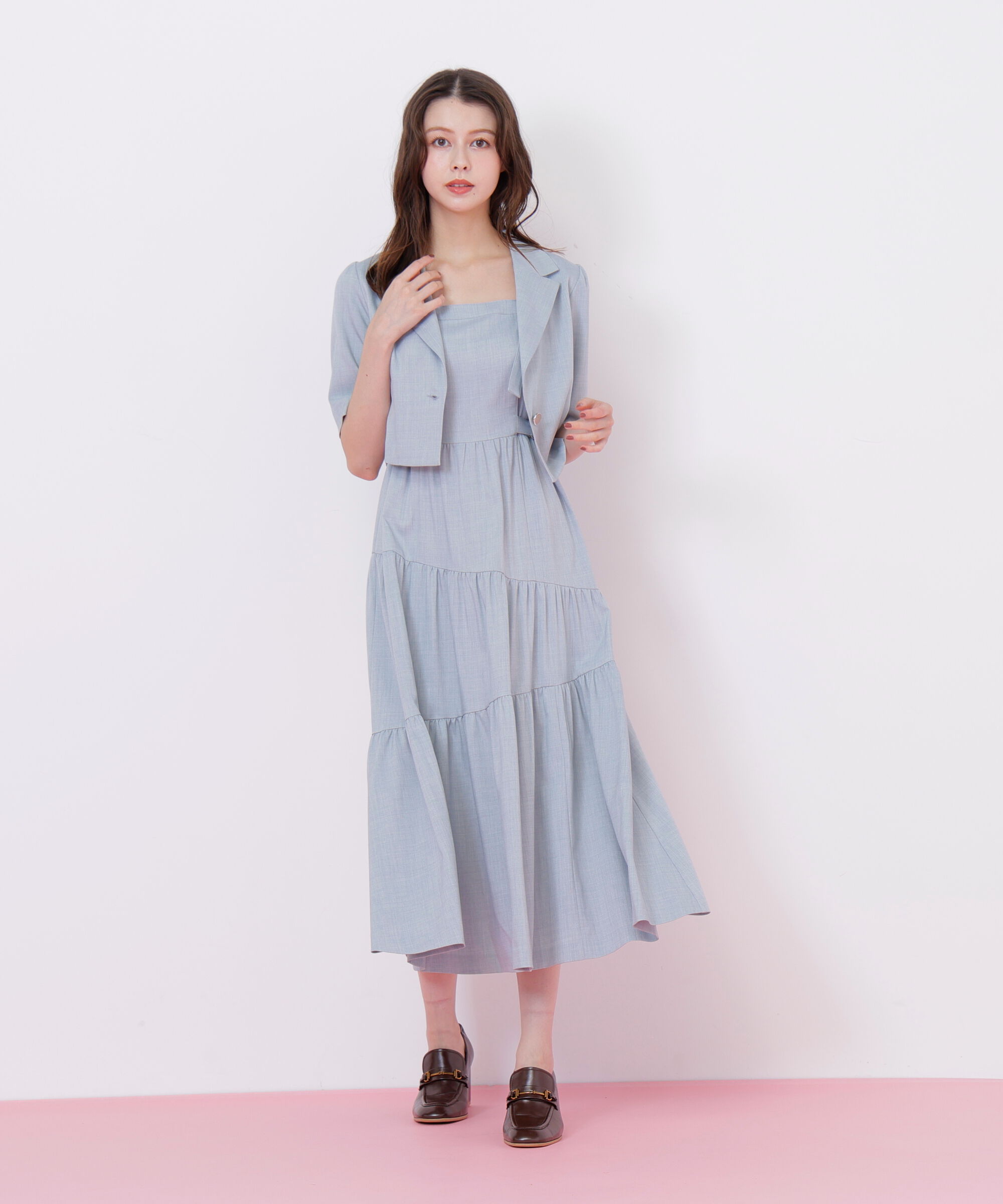  「ジャケットジャンスカセットアップ」|ワンピース|