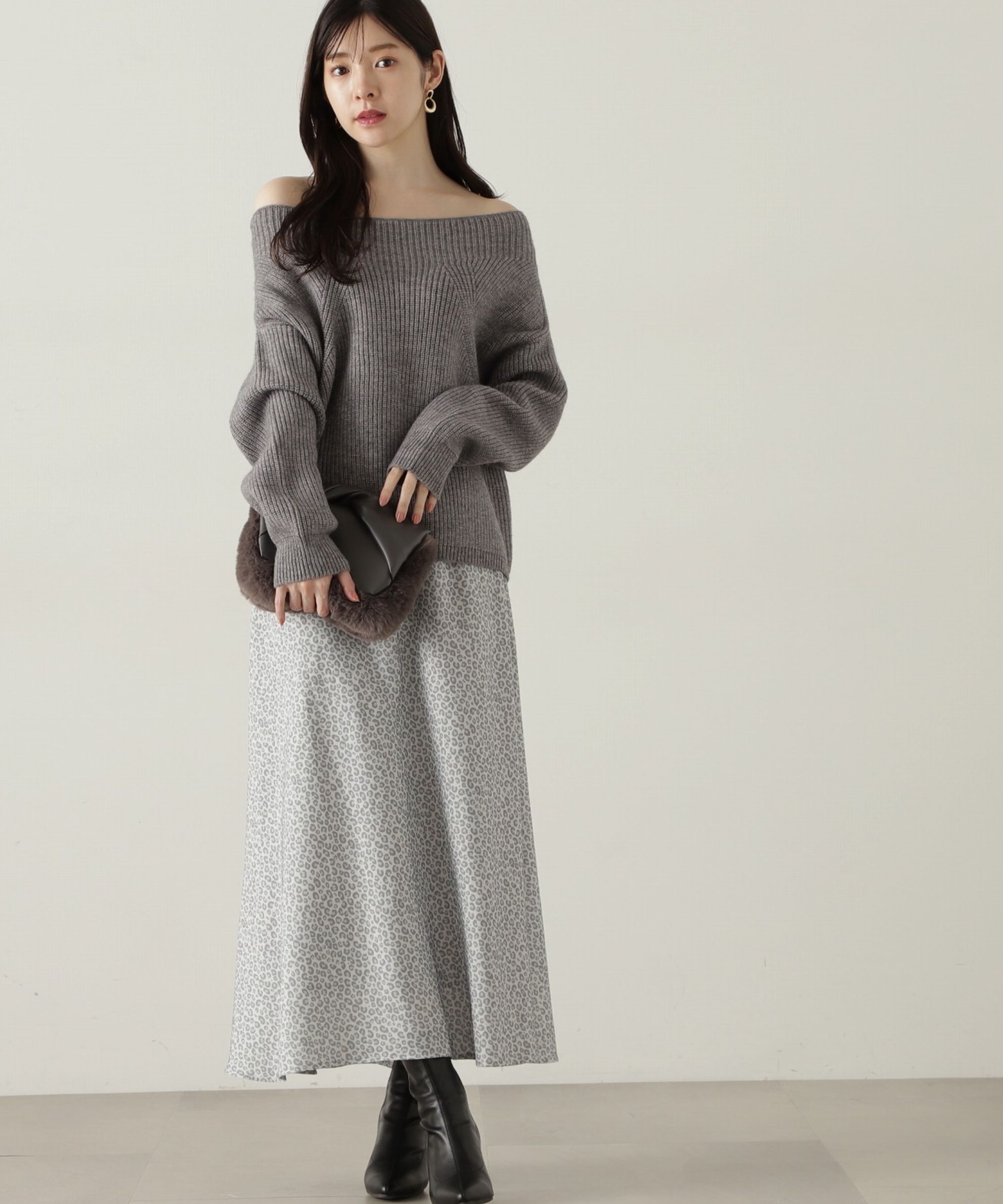 PROPORTION BODY DRESSING「レオパードスカート　24AW」|スカート|