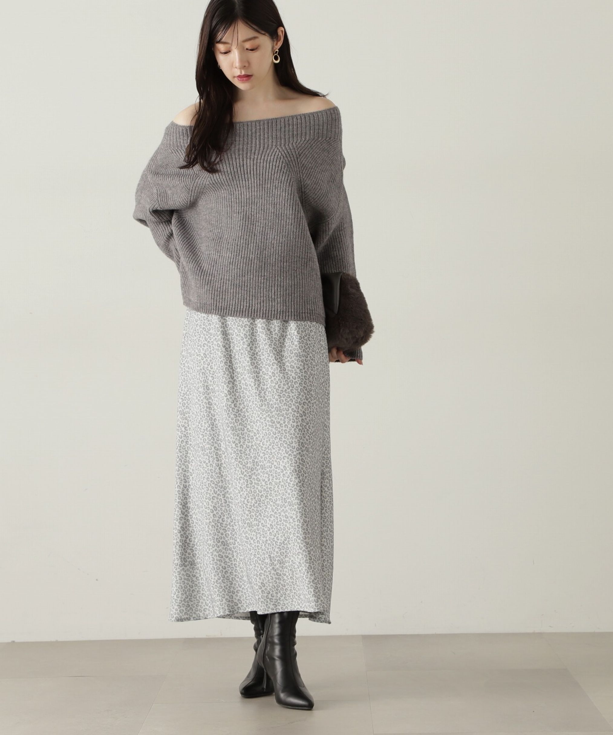 PROPORTION BODY DRESSING「レオパードスカート　24AW」|スカート|
