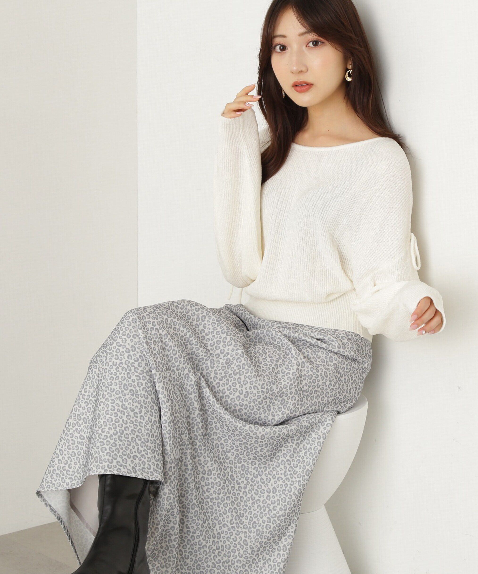 PROPORTION BODY DRESSING「レオパードスカート　24AW」|スカート|