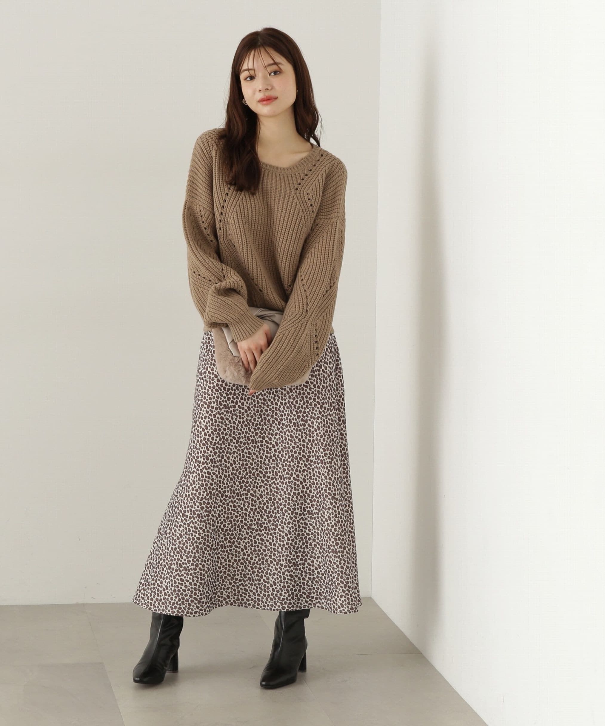 PROPORTION BODY DRESSING「レオパードスカート　24AW」|スカート|