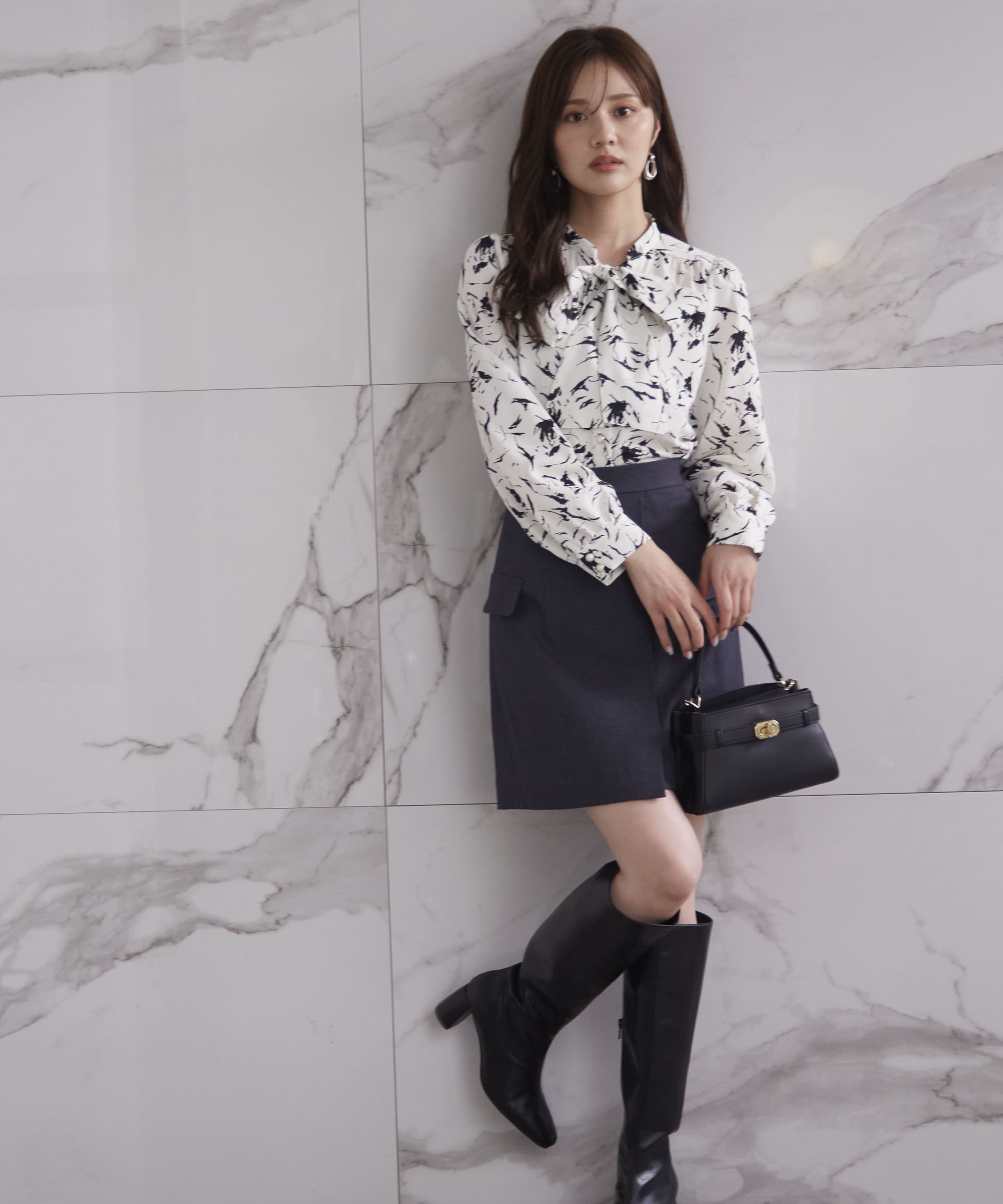 PROPORTION BODY DRESSING「フラップミニスカート　WEB限定カラー：エクリュツィード」|スカート|