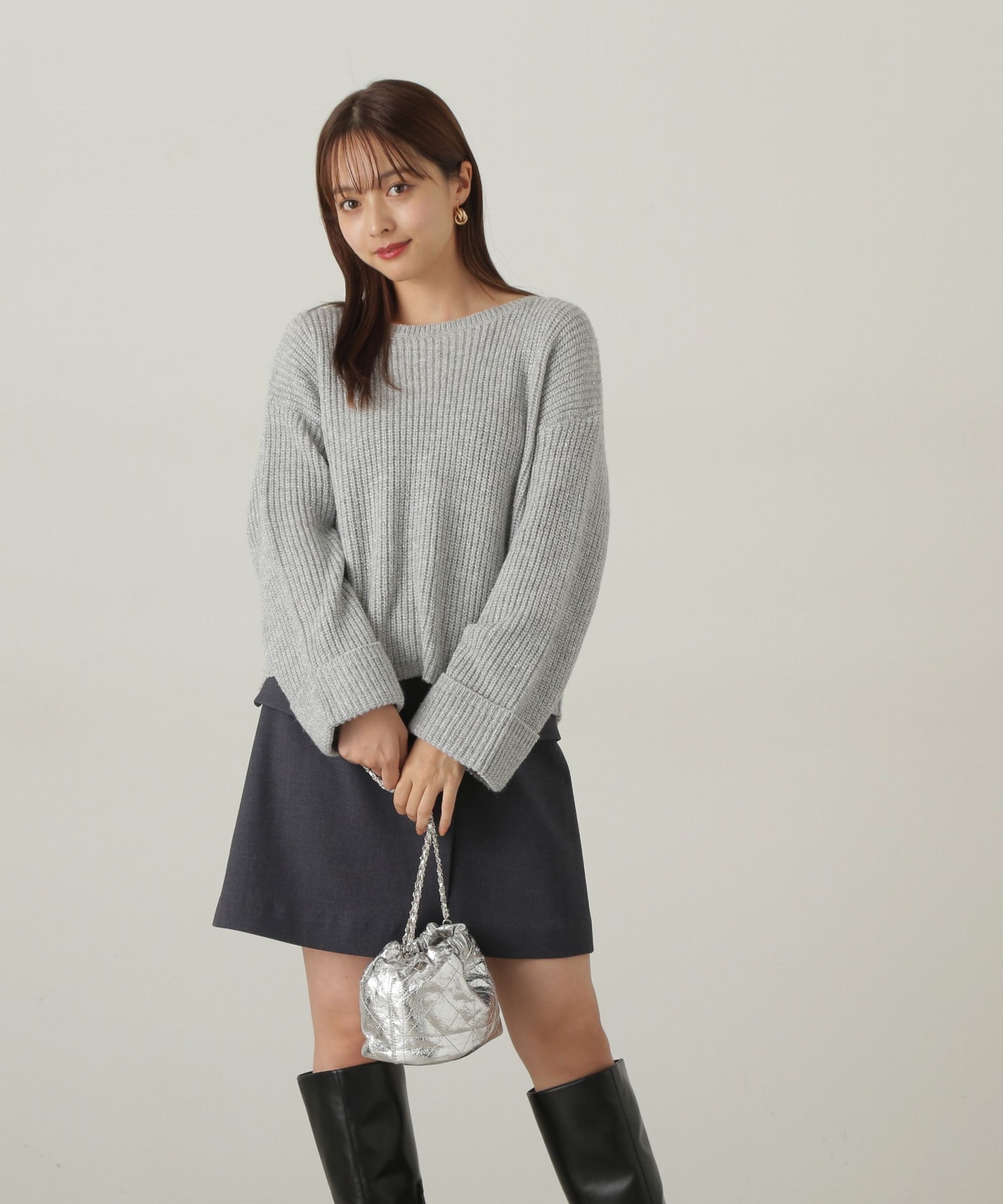 PROPORTION BODY DRESSING「フラップミニスカート　WEB限定カラー：エクリュツィード」|スカート|