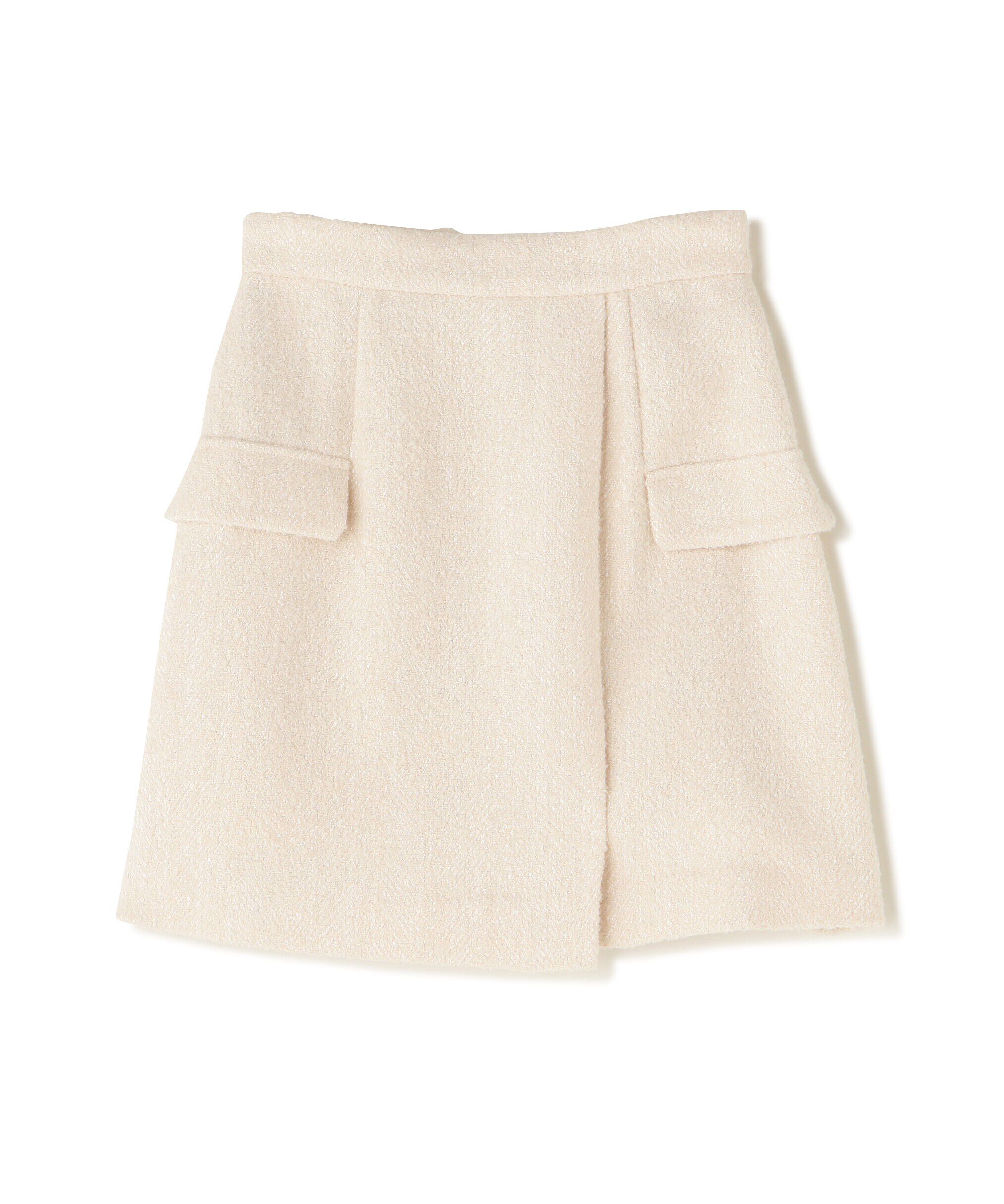 PROPORTION BODY DRESSING「フラップミニスカート　WEB限定カラー：エクリュツィード」|スカート|