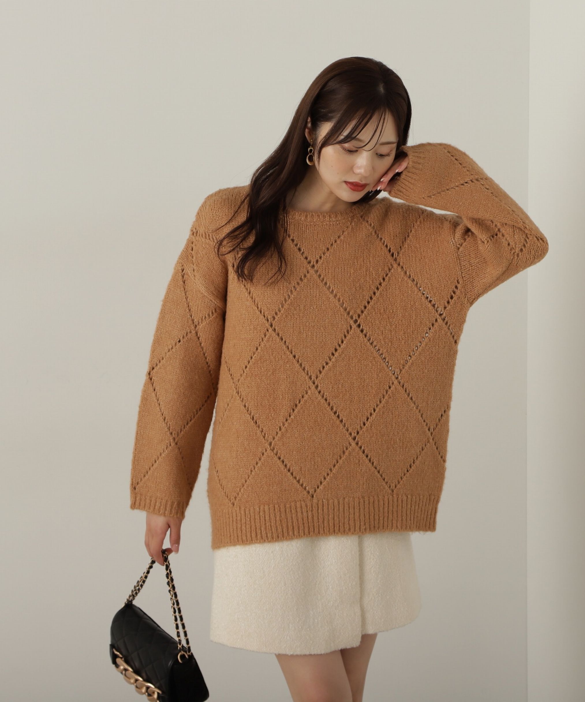 PROPORTION BODY DRESSING「フラップミニスカート　WEB限定カラー：エクリュツィード」|スカート|