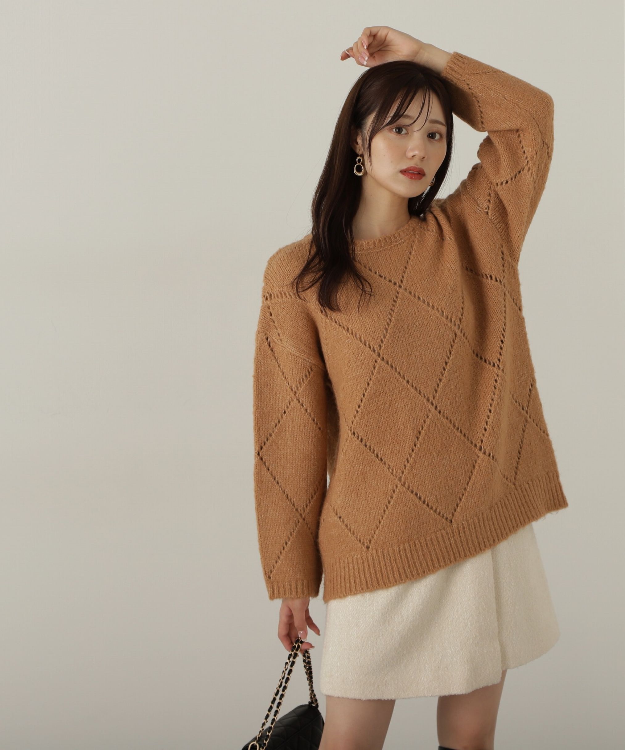 PROPORTION BODY DRESSING「フラップミニスカート　WEB限定カラー：エクリュツィード」|スカート|