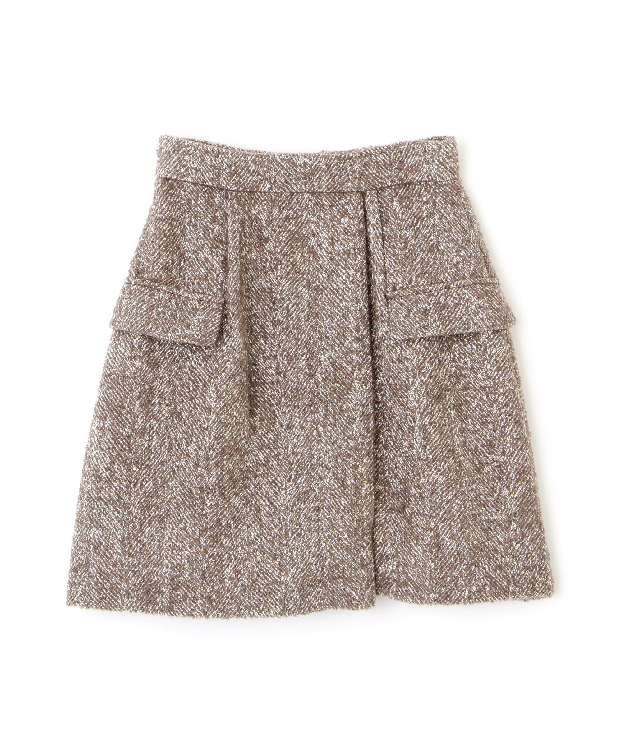 PROPORTION BODY DRESSING「フラップミニスカート　WEB限定カラー：エクリュツィード」|スカート|