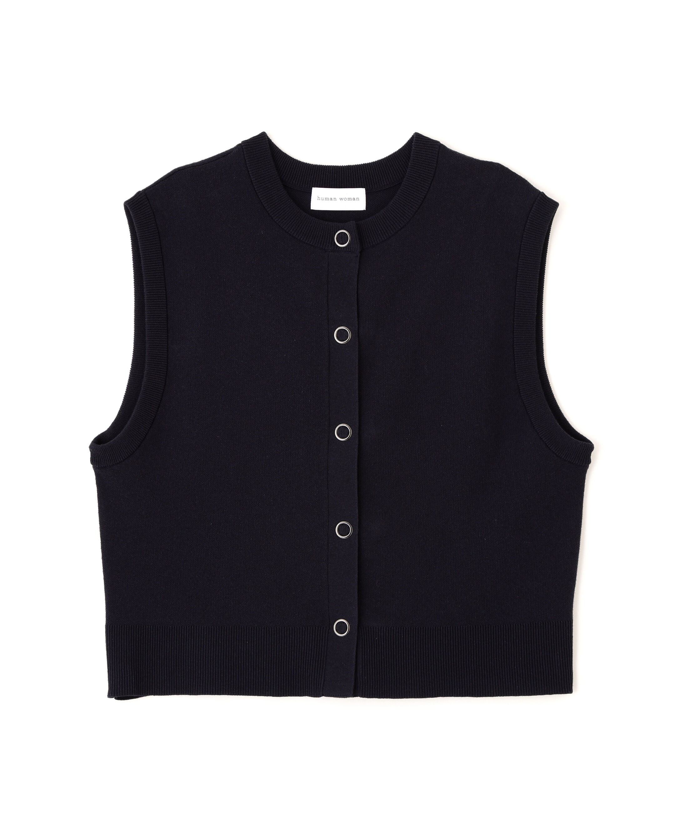  「◆ハイツイストコットン混ジャカードベスト」|ニット・セーター|