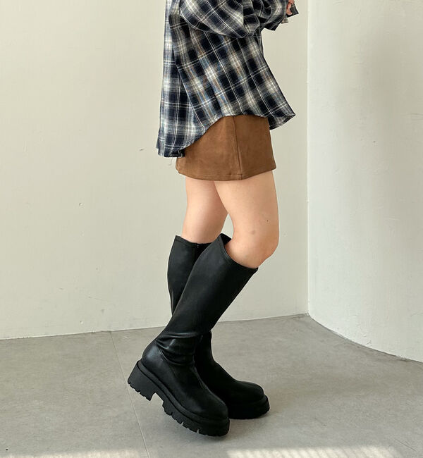 archives「スウェード台形ミニスカート」|スカート|