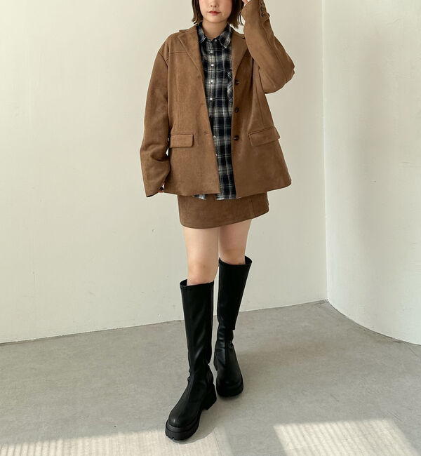 archives「スウェード台形ミニスカート」|スカート|