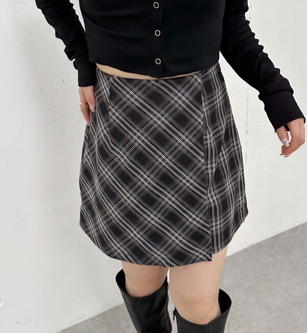 archives「&rsquo;【ＳＥＴＵＰ対応】ラップミニスカート&rsquo;」|スカート|CHARCOAL GRAY