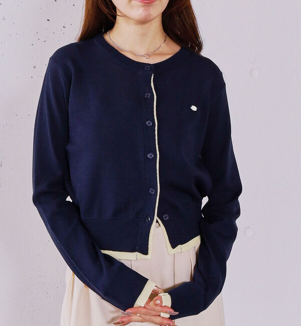 archives「【ＯＮかわ】配色レイヤードニットカーディガン」|カーディガン|