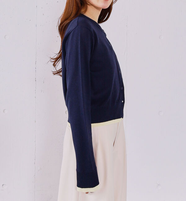 archives「【ＯＮかわ】配色レイヤードニットカーディガン」|カーディガン|