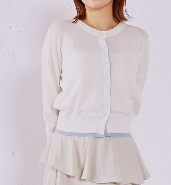 archives「【ＯＮかわ】配色レイヤードニットカーディガン」|カーディガン|