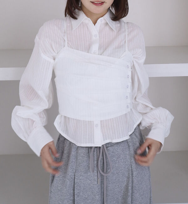 archives「カラミ刺?シャツＳＥＴ」|カーディガン|