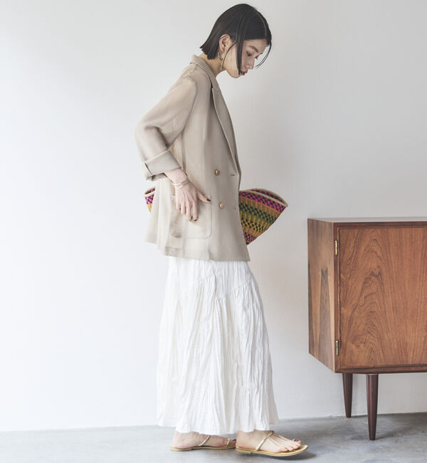 Doux archives「ワッシャーフレアスカート」|スカート|