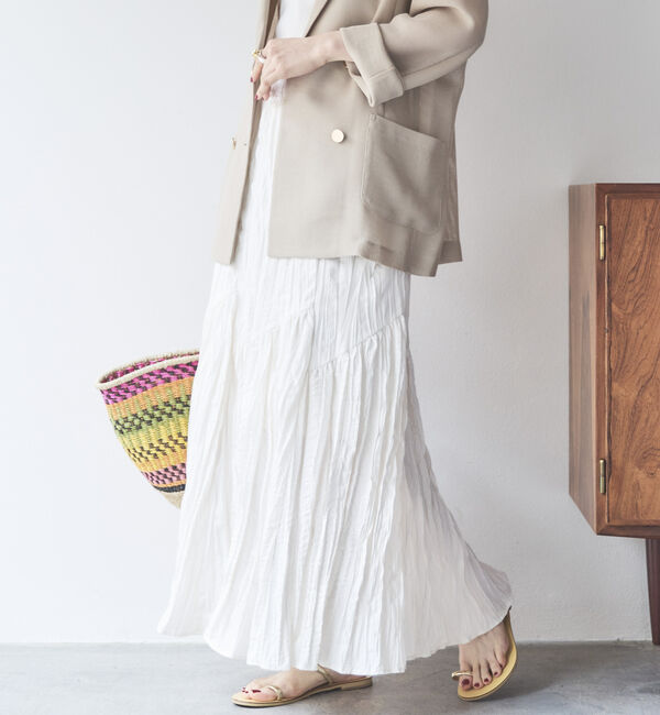Doux archives「ワッシャーフレアスカート」|スカート|