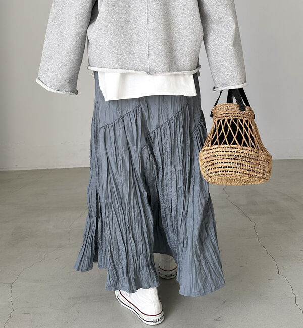 Doux archives「ワッシャーフレアスカート」|スカート|