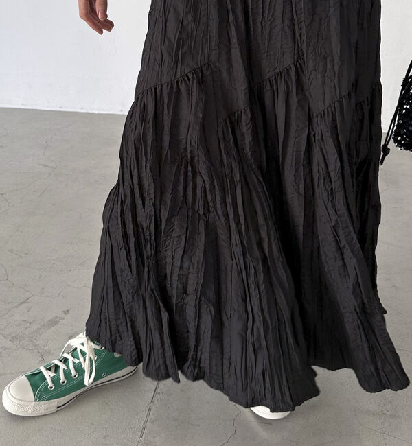 Doux archives「ワッシャーフレアスカート」|スカート|